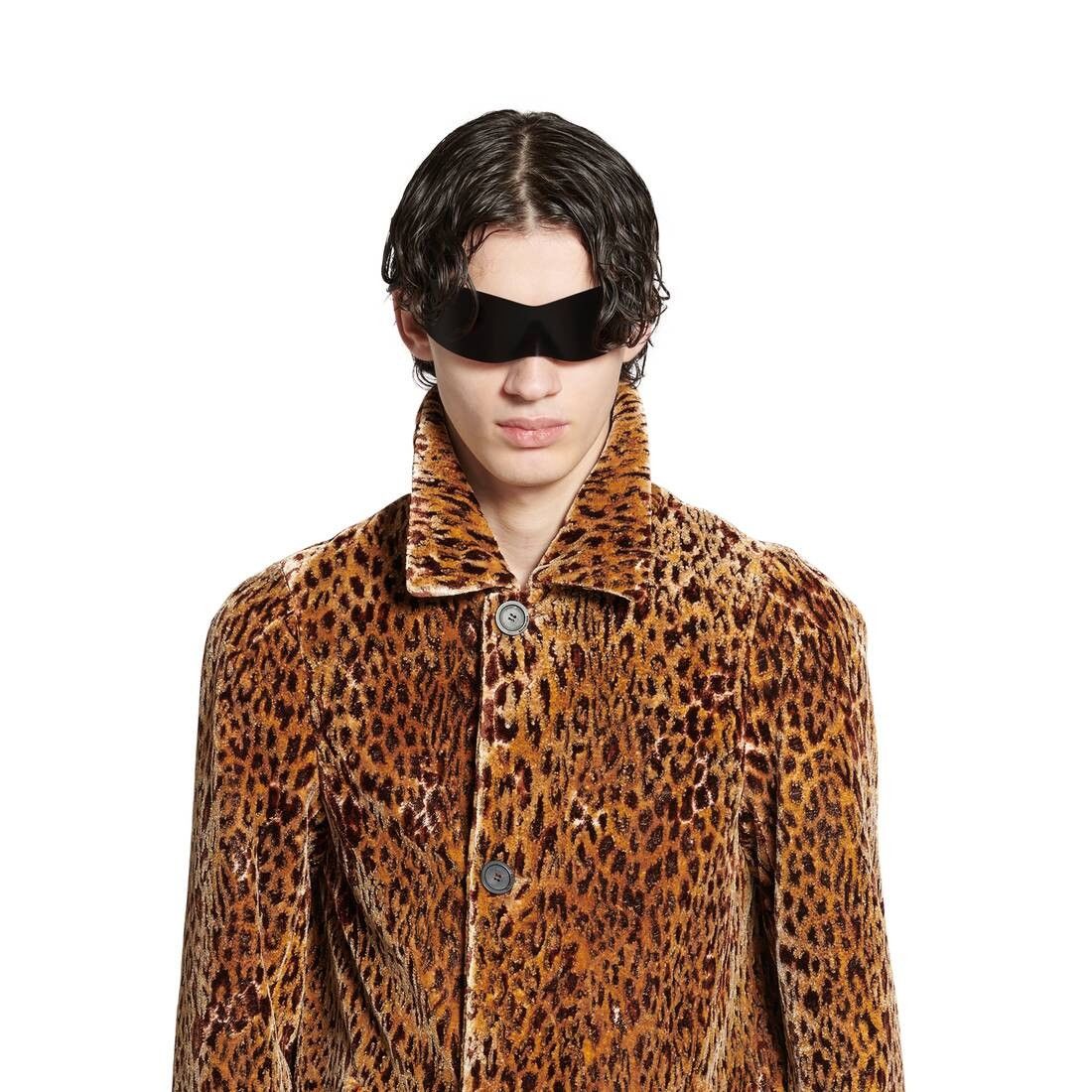 Balenciaga o1bcso1str1025 Leopard Shrunk Coat in Leopard Size M / US 6-8 / IT 42-44 - 6 Thumbnail
