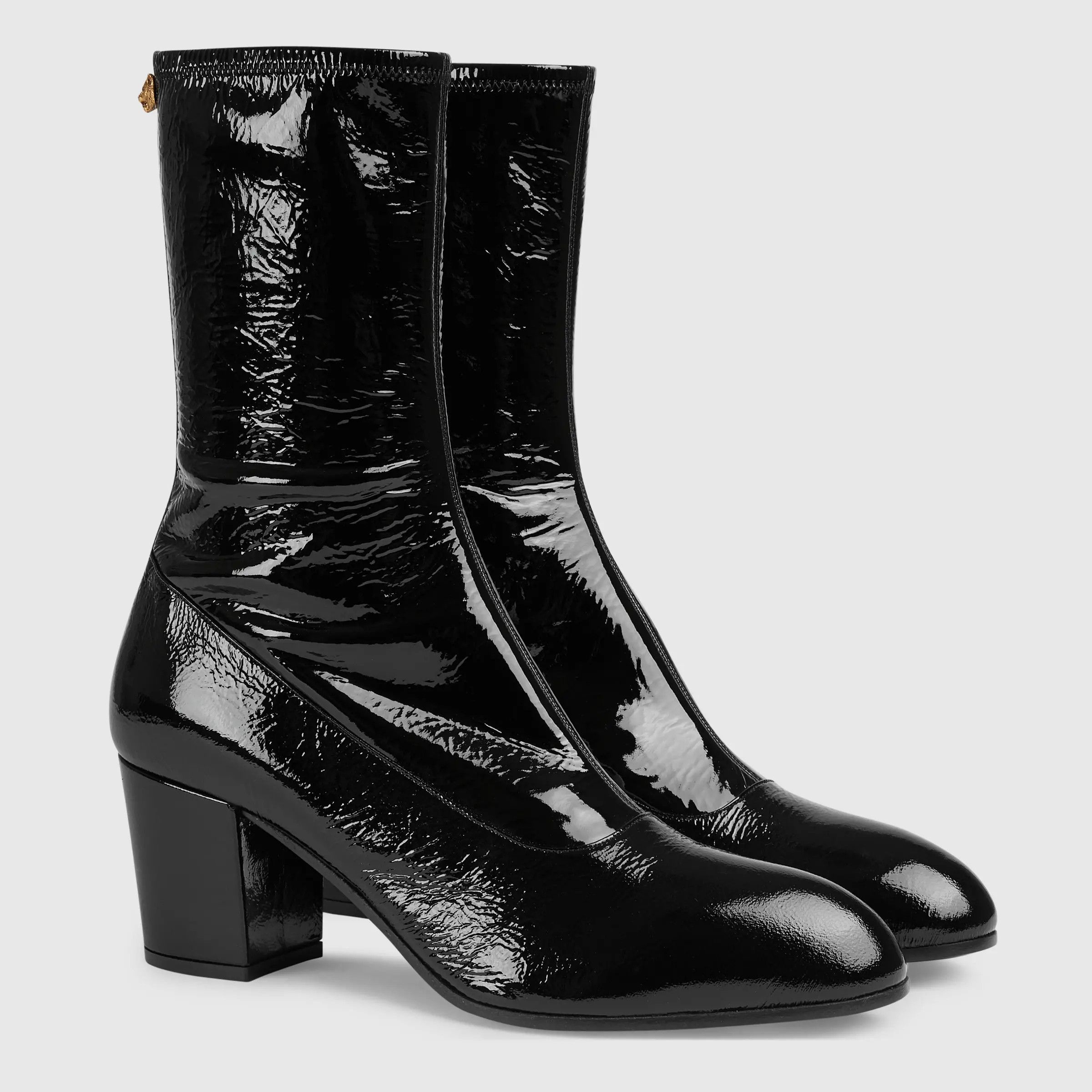 Gucci HOLYGRAIL GUCCI FETISH PUNK PRYNTIL PATENT LEATHER BOOTS Size US 13 / EU 46 - 6 Thumbnail