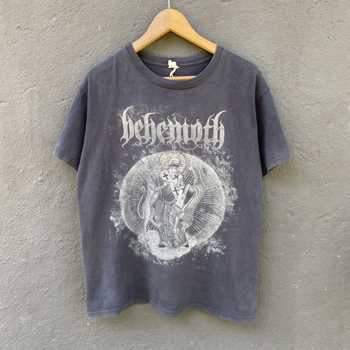 Thrashed Faded Vintage Y2K Behemoth BAND ERD METAL GRUNGE T