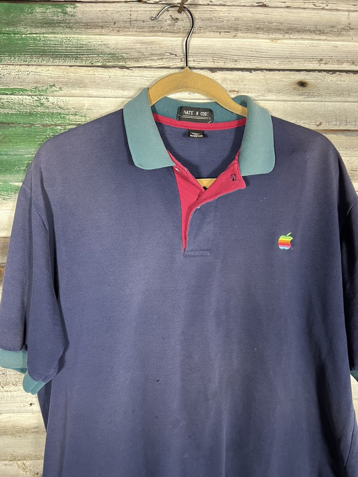 Apple × Vintage Vintage Apple Polo Shirt Size US XL / EU 56 / 4 - 6 Thumbnail