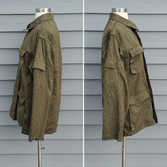 Vintage East Germany Raindrop Rain Camo Camouflage Military Coat Size US M / EU 48-50 / 2 - 2 Thumbnail