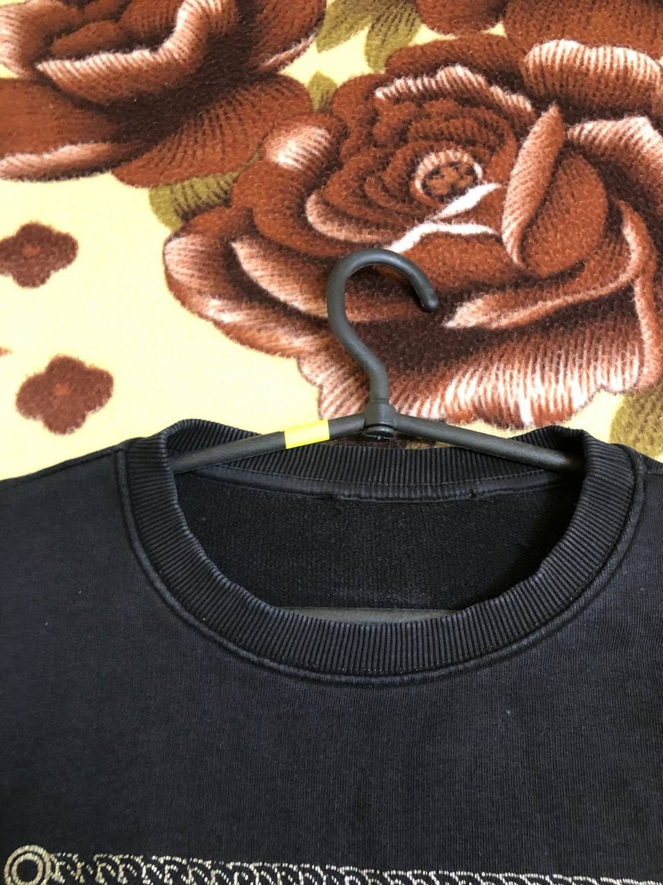 Versace Jeans Couture Versace Jeans Couture Big Logo Men's Black Crewneck Sweater Size US XL / EU 56 / 4 - 21 Thumbnail