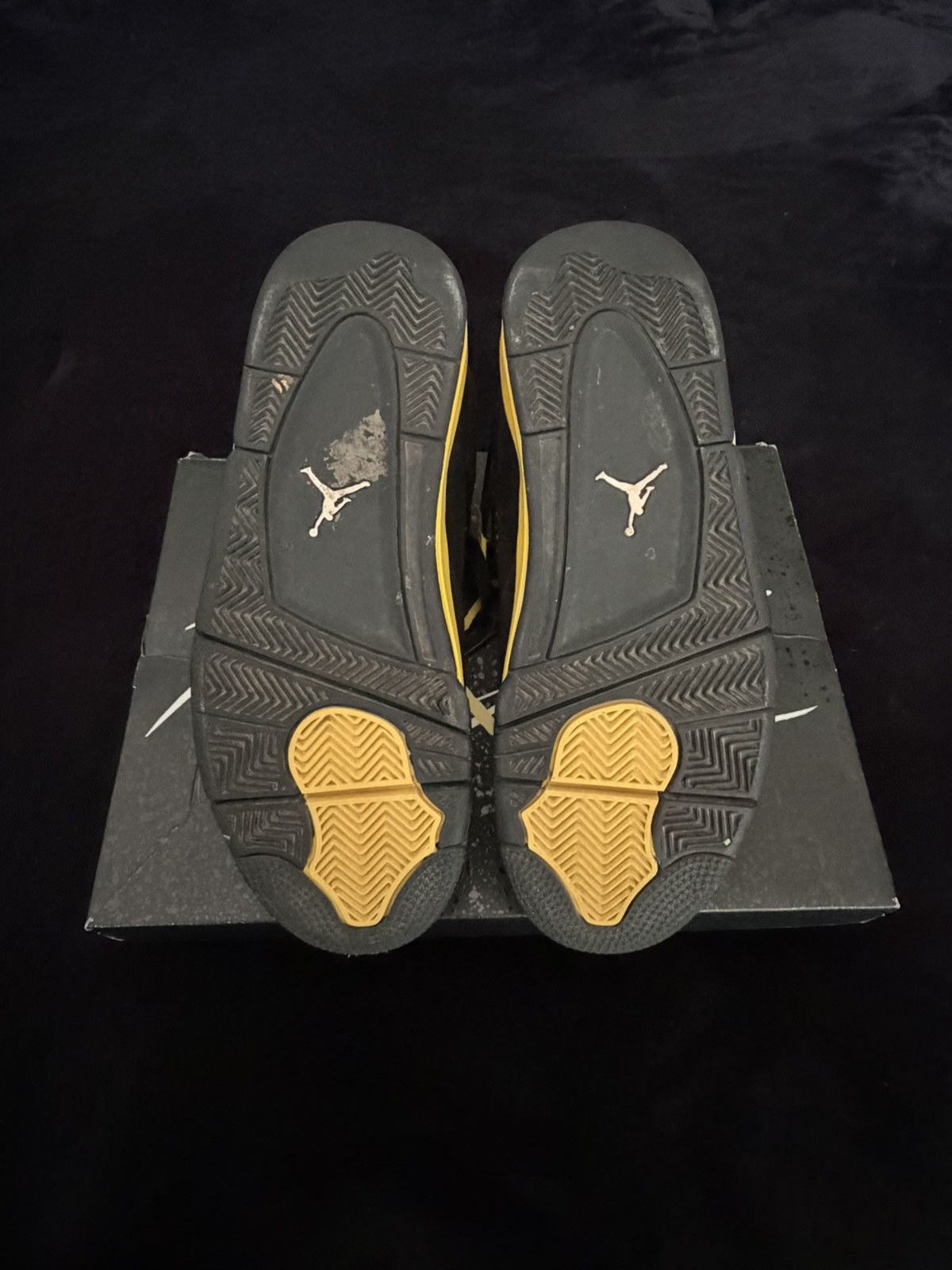 Nike Air Jordan 4 Retro “Thunder” Size 9.5 Black/Yellow Size US 9.5 / EU 42-43 - 9 Thumbnail