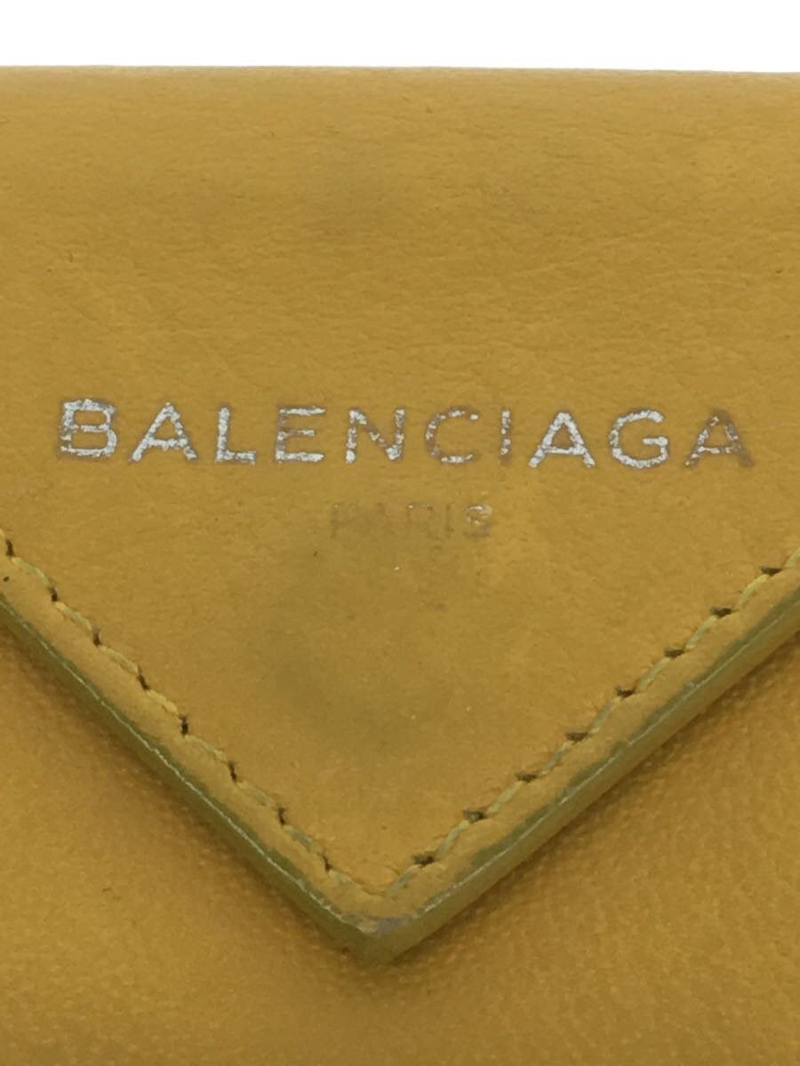 Balenciaga Balenciaga Leather Tri-Fold Wallet Yellow Size ONE SIZE - 3 Thumbnail