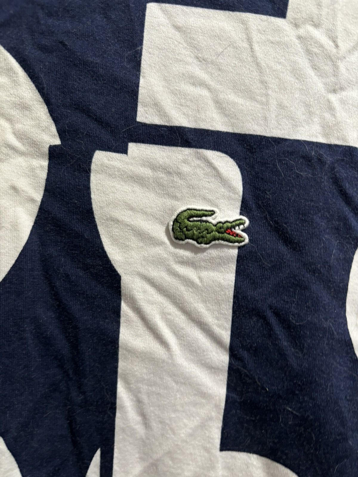Lacoste Lacoste Black White Logo Tshirt Size US L / EU 52-54 / 3 - 3 Thumbnail