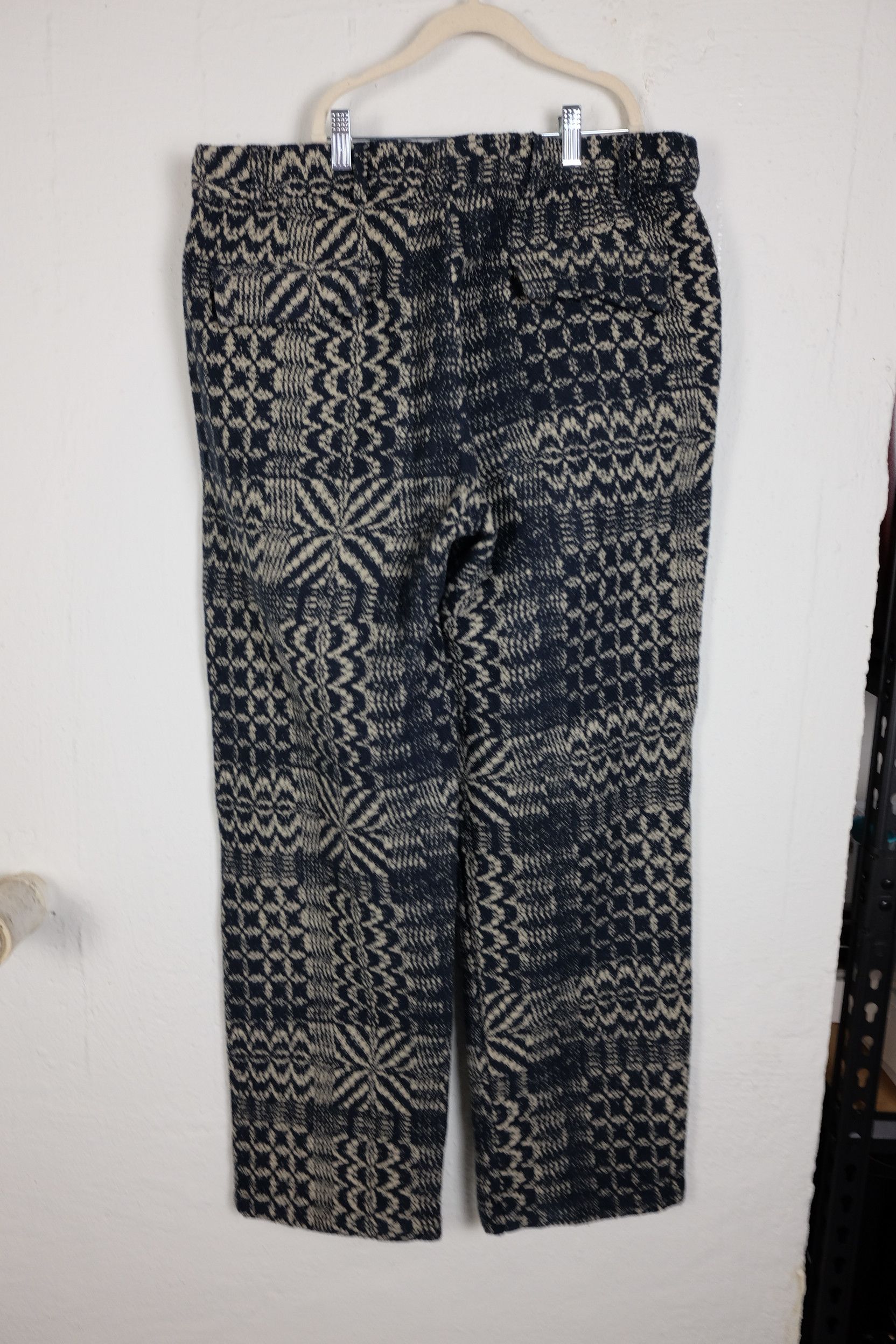 18 East 18 East Austin Navy/Tan Pleated Pant w/ Glenplaid Patchwork Size US 36 / EU 52 - 8 Thumbnail