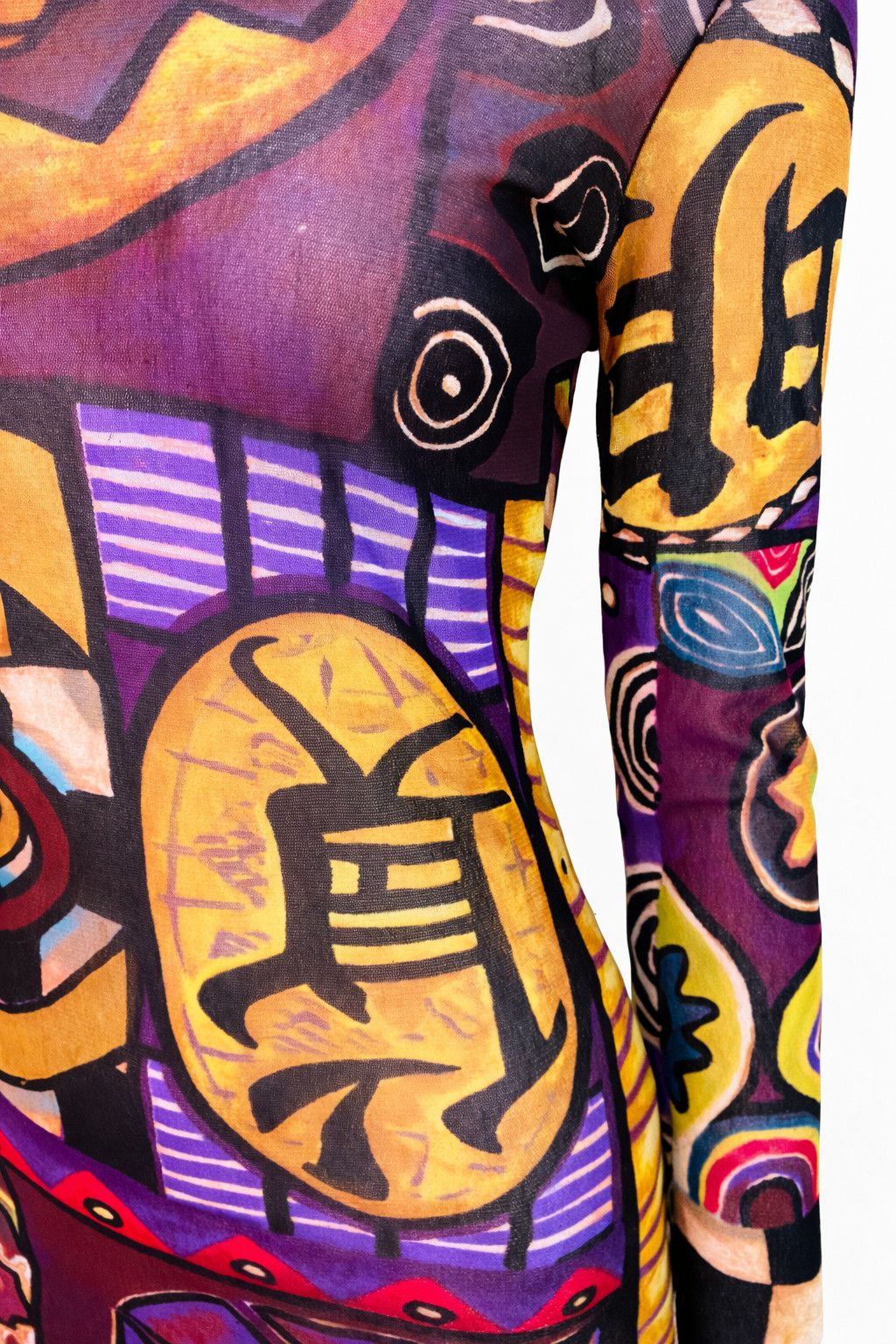 Kenzo Kenzo African Mesh Maxi Dress Transparent Small Medium Large Size L / US 10 / IT 46 - 2 Thumbnail