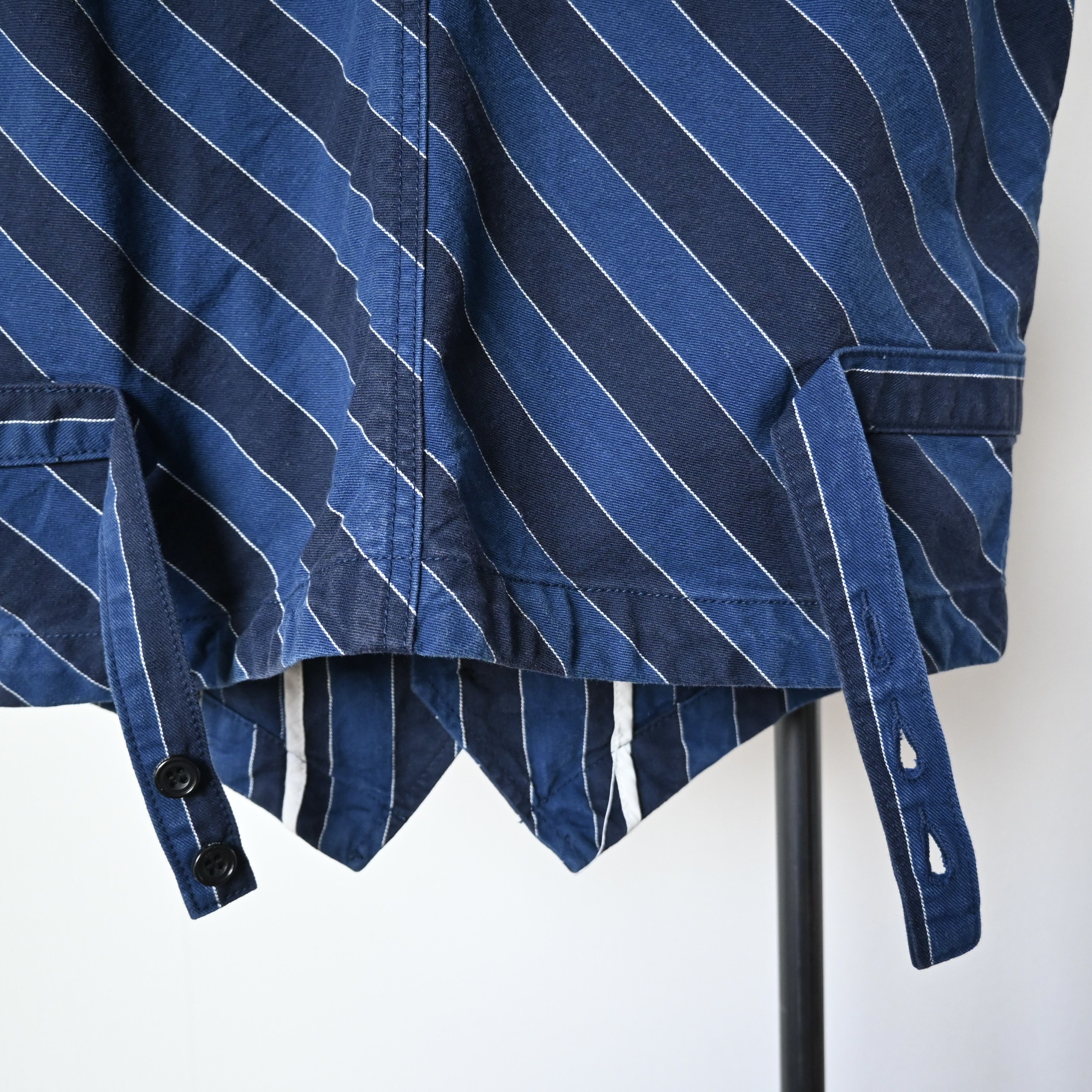 Beams Plus BEAMS Plus regimental striped denim gilet type work vest Size US M / EU 48-50 / 2 - 6 Thumbnail