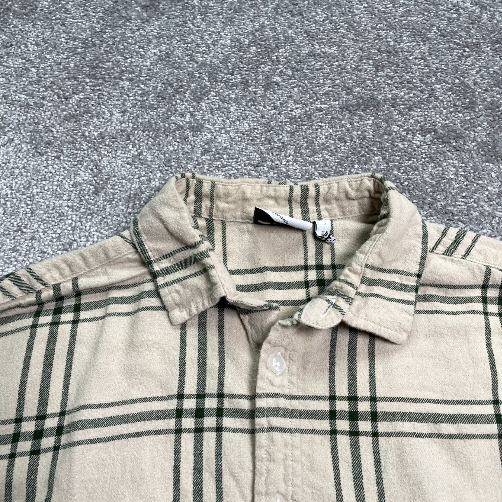 Asos ASOS Shirt Mens Large Brown Check Long Sleeve Button Down Cotton Relaxed Casual Shirt Size US L / EU 52-54 / 3 - 3 Thumbnail