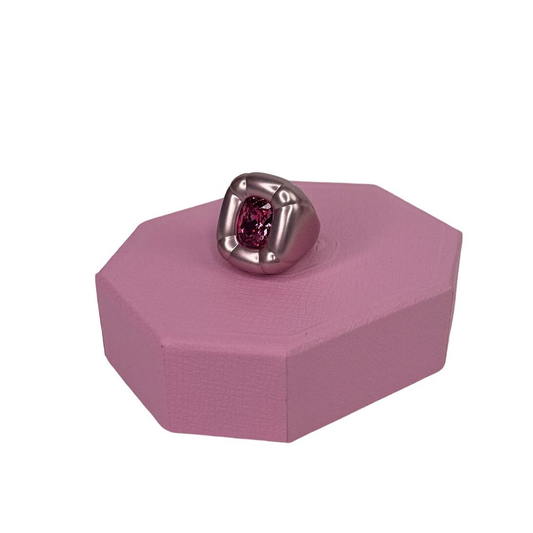 Swarovski Swarovski Dulcis cocktail ring Cushion cut, Pink 60/9 USA Size ONE SIZE - 6 Thumbnail