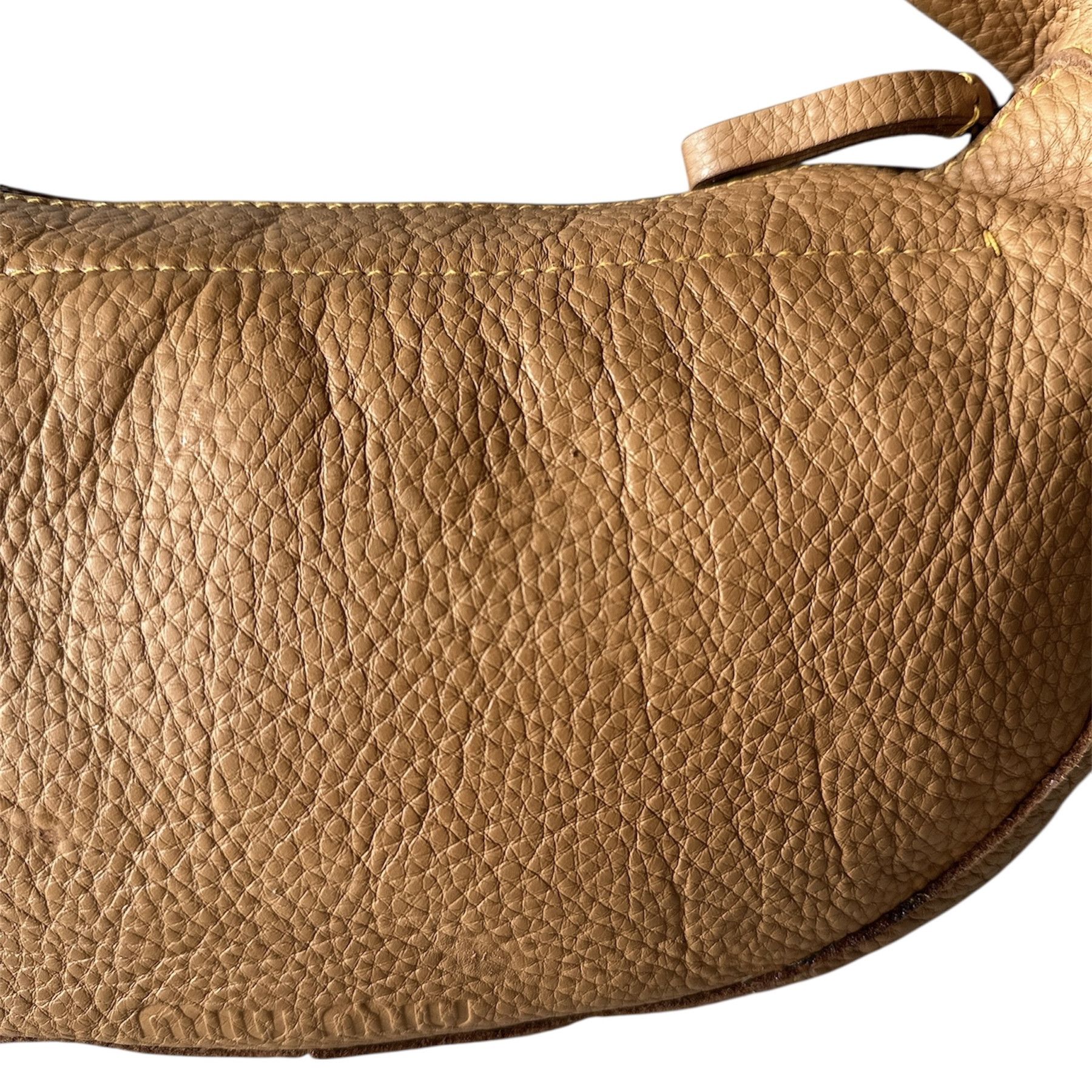 Miu Miu Heat🔥Miu Miu Hobo Brown Handbag Size ONE SIZE - 4 Thumbnail