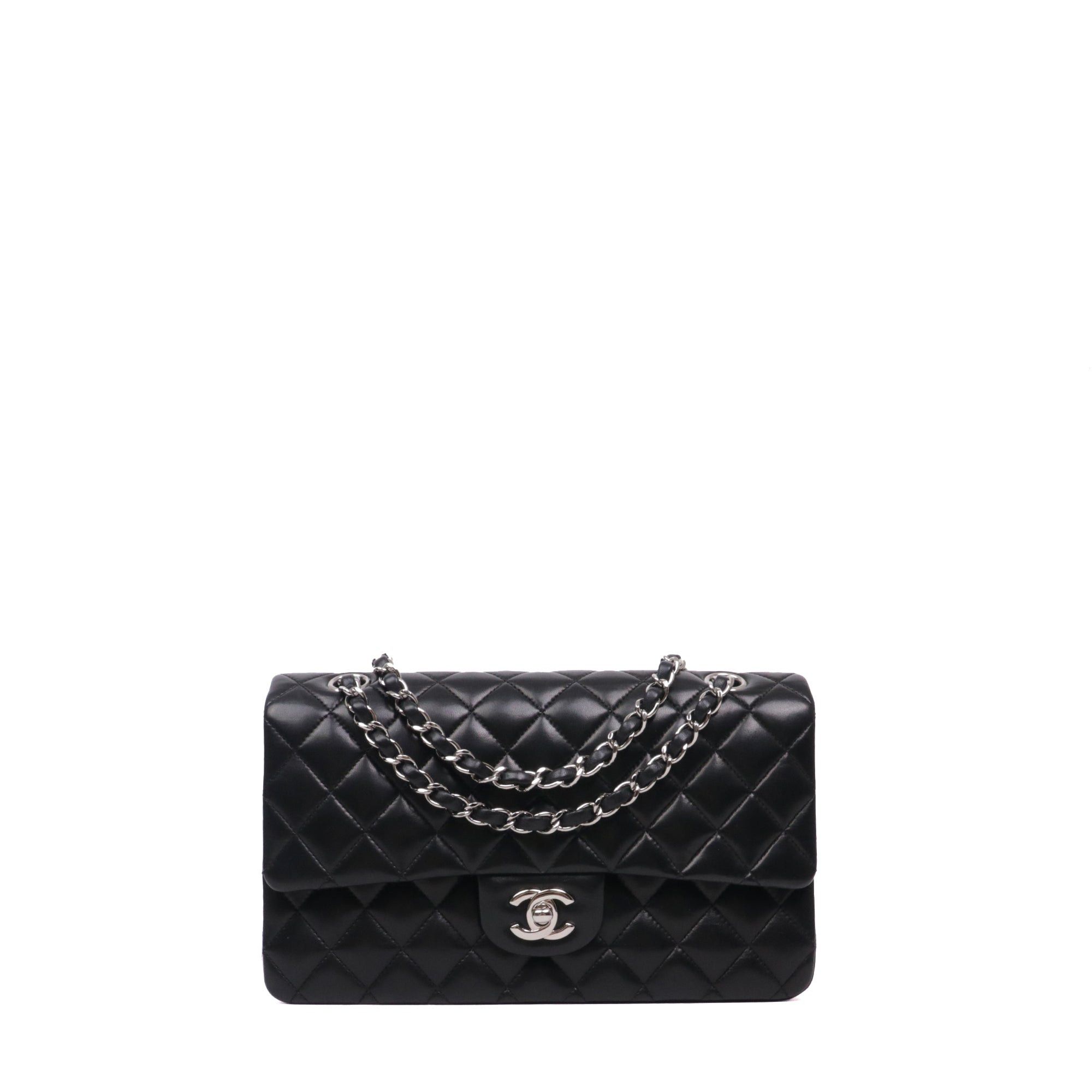 Chanel CHANEL - Chanel Classique/Timeless Chanel 11.12 double flap handbag in black smooth leather Size ONE SIZE - 1 Thumbnail