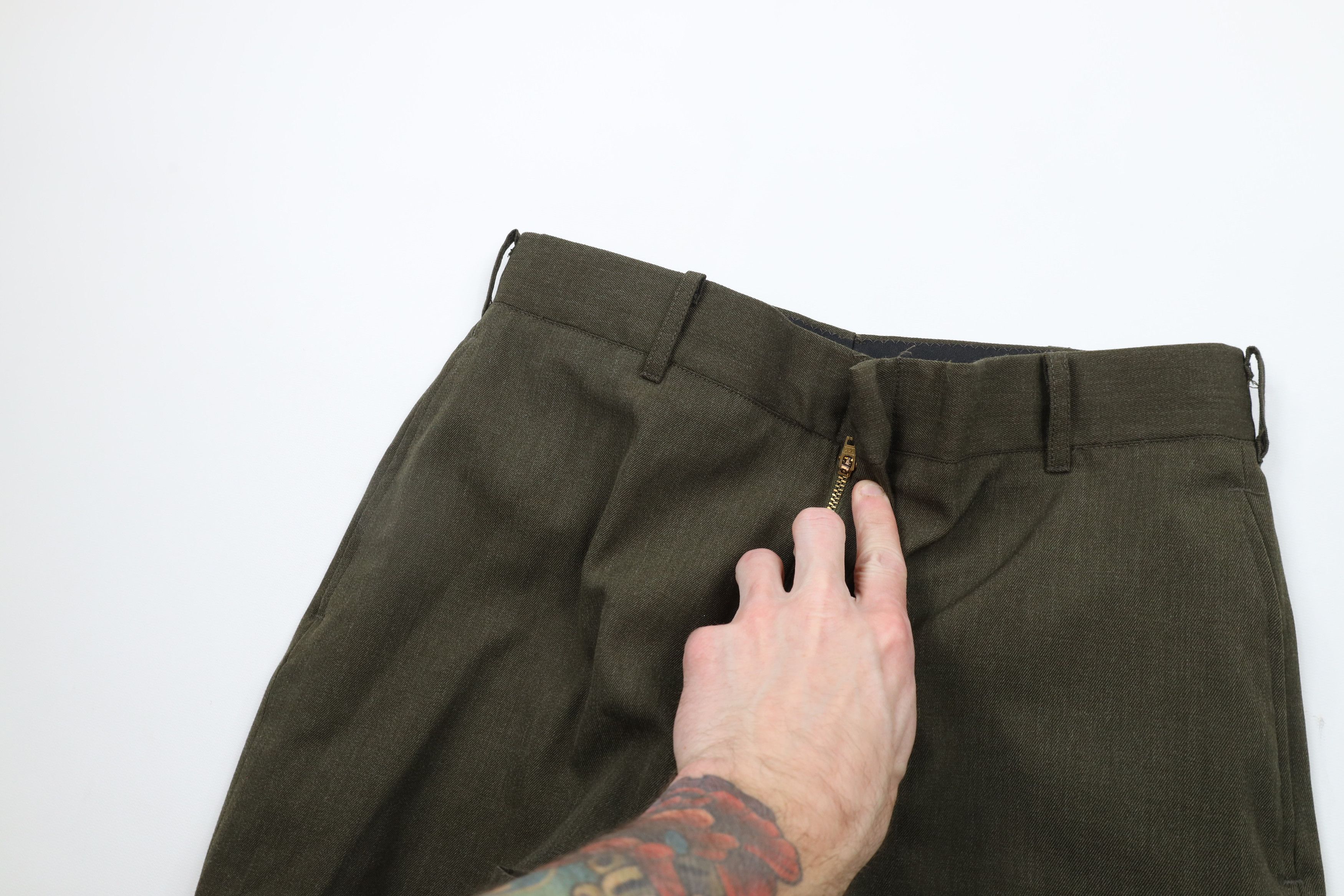 Vintage Vintage 90s Military Corps Wide Leg Trousers Pants USA Size US 30 / EU 46 - 6 Thumbnail