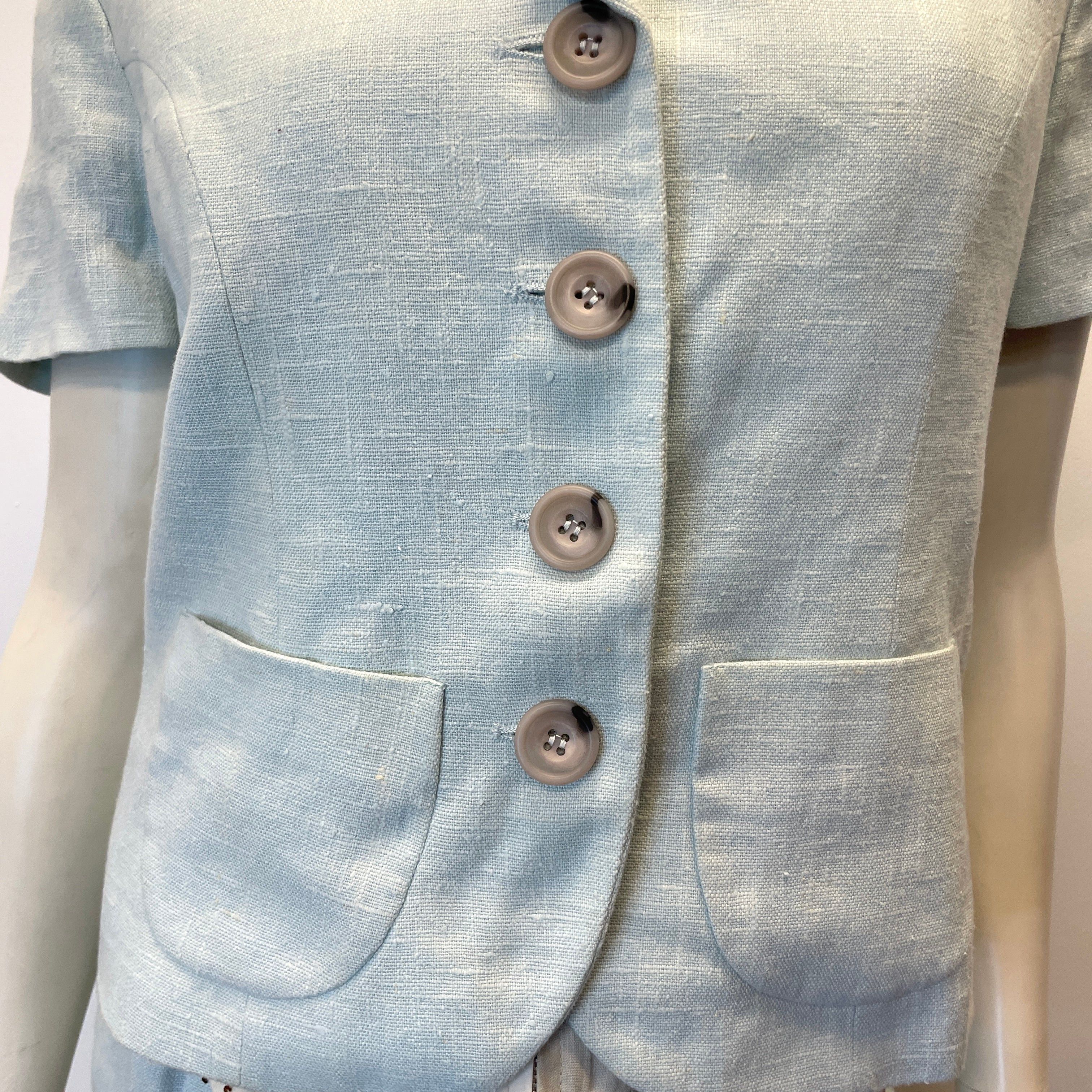Dolce & Gabbana Dolce & Gabbana Vintage Designer Linen Skirt Suit Made In Italy Size Small Size S / US 4 / IT 40 - 4 Thumbnail