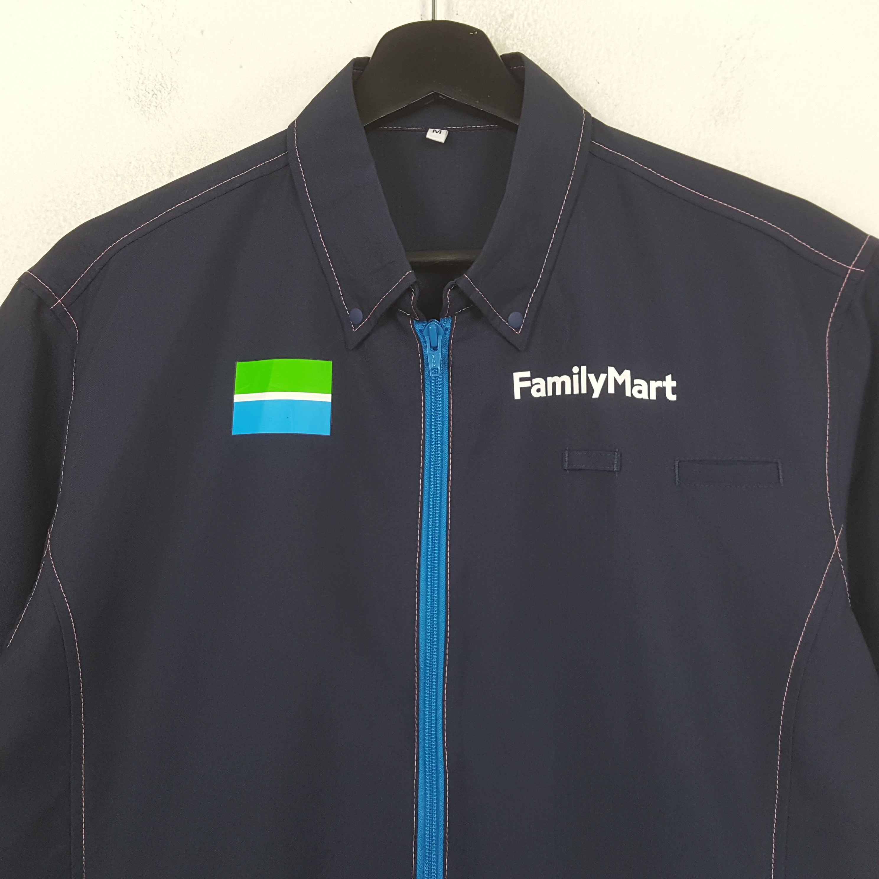 Vintage Family Mart Uniform Workwear Jacket C299N66 Size US M / EU 48-50 / 2 - 2 Thumbnail