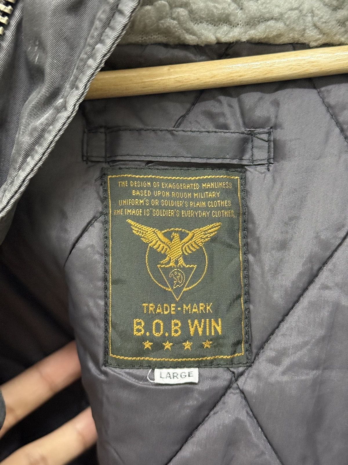 Le Grande Bleu (L.G.B.) 90s Archive N-2B Stonewashed Flight Jacket lgb style Size US L / EU 52-54 / 3 - 10 Thumbnail