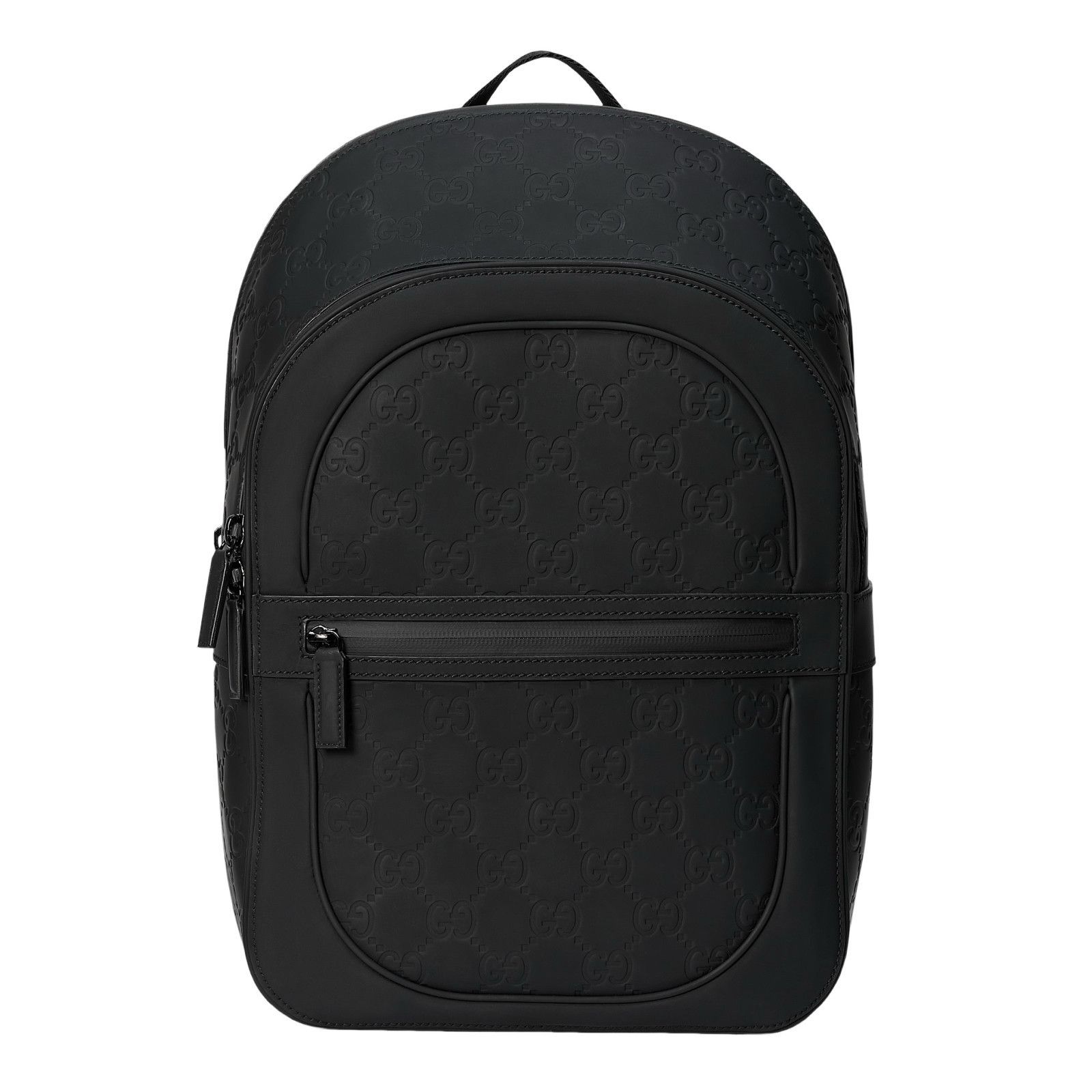 Gucci GUCCI $3100 Black GG Leather Medium Backpack New & Authentic Size ONE SIZE - 1 Thumbnail