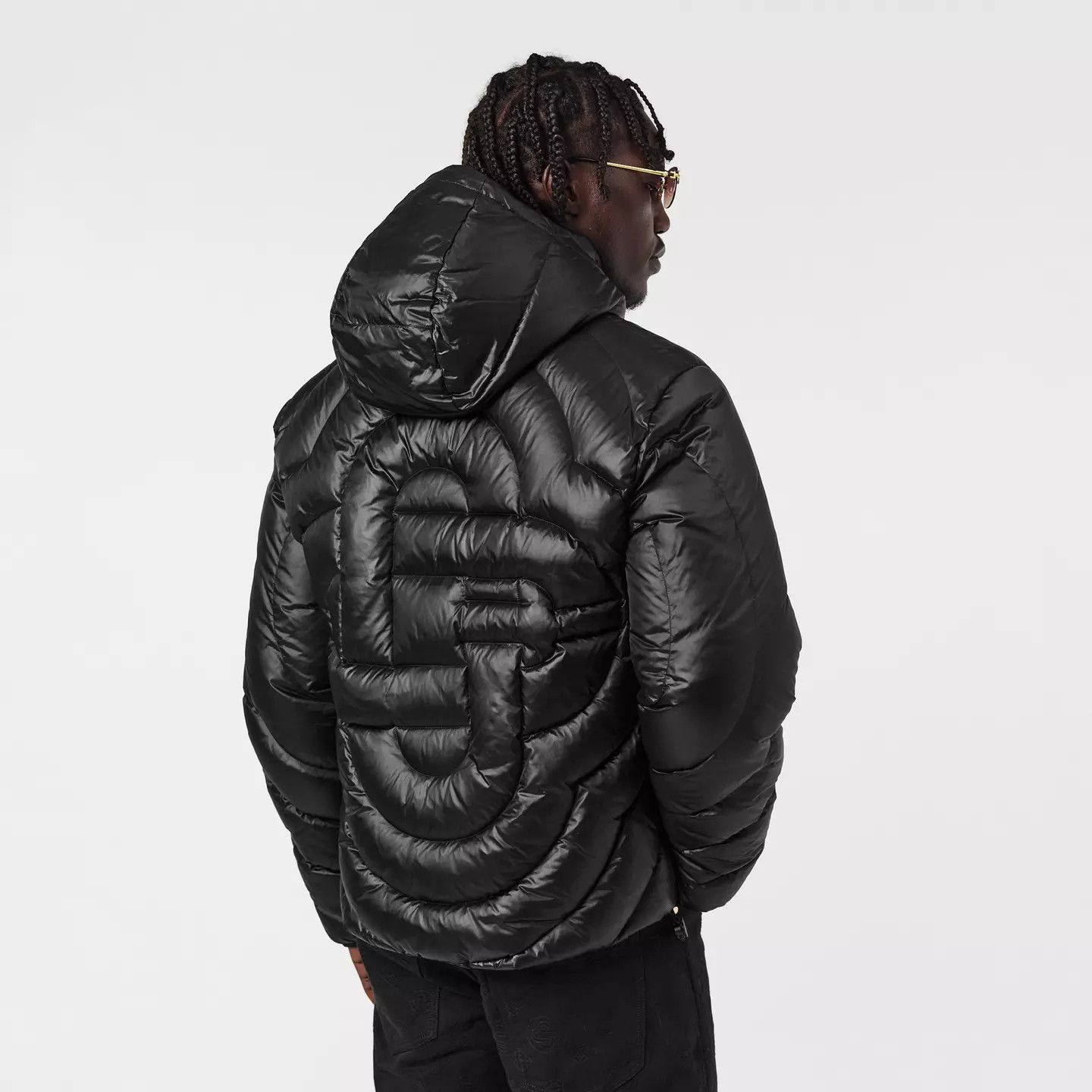 Casablanca o1g2r1mq0426 Quilted Medium Puffer Jacket in Black Size US L / EU 52-54 / 3 - 4 Thumbnail