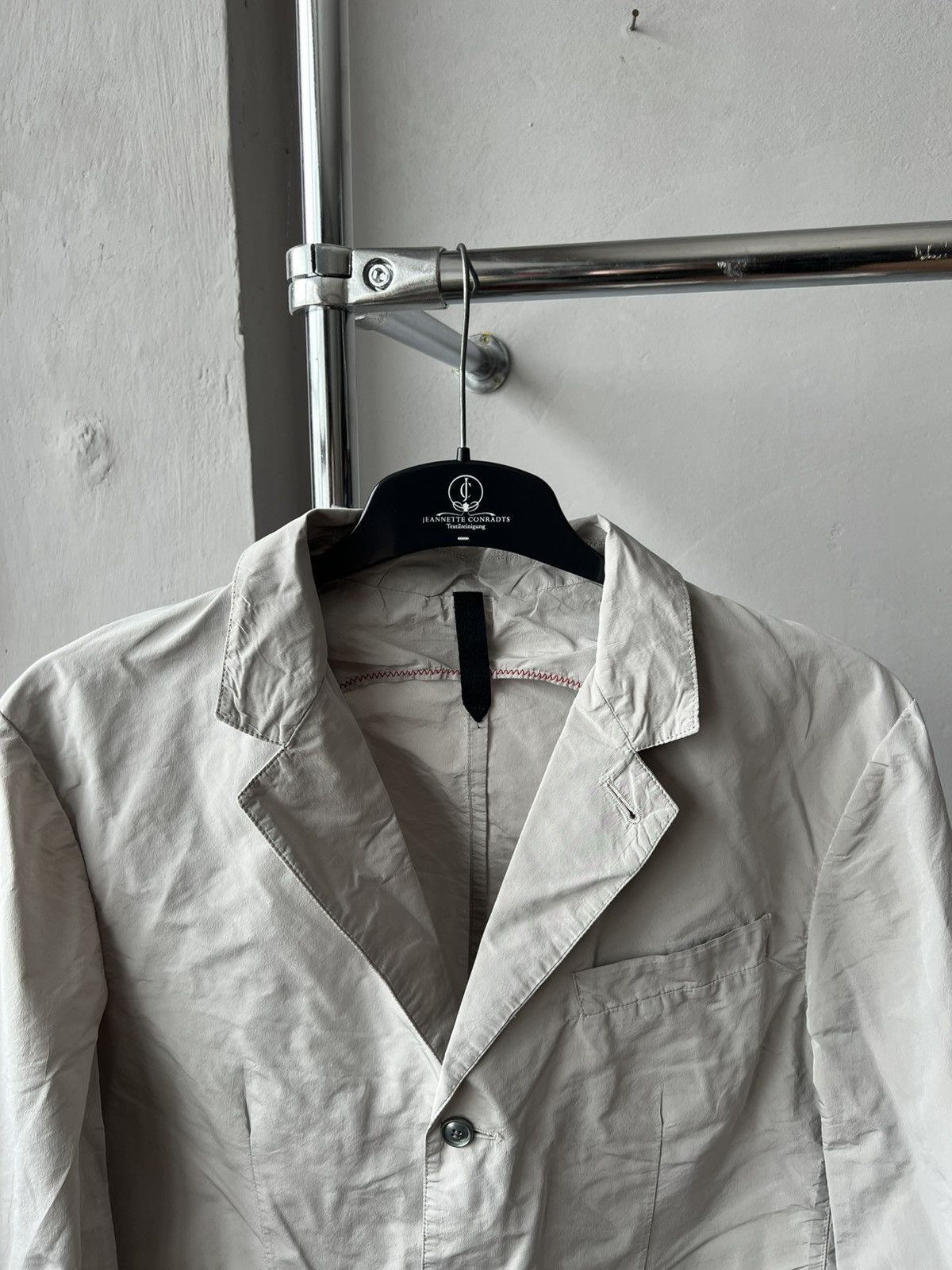 AQUARAMA AQUARAMA ITALIAN MADE NYLON BUTTON MENS SOLID BLAZER JACKET Size 50R - 6 Thumbnail