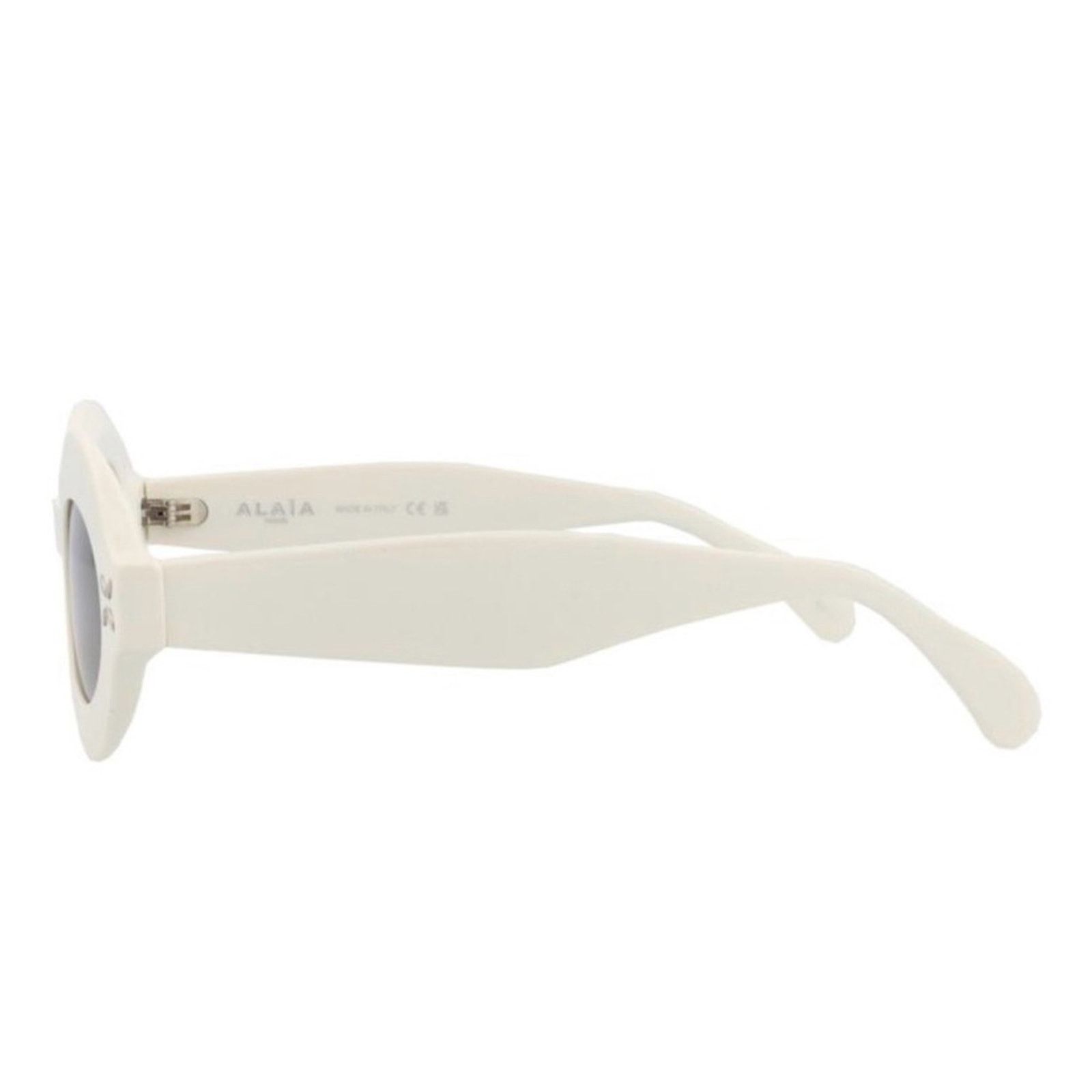 Alaia New! Alaïa White Oval Sunglasses AA0059S 002, Authentic Size ONE SIZE - 5 Thumbnail