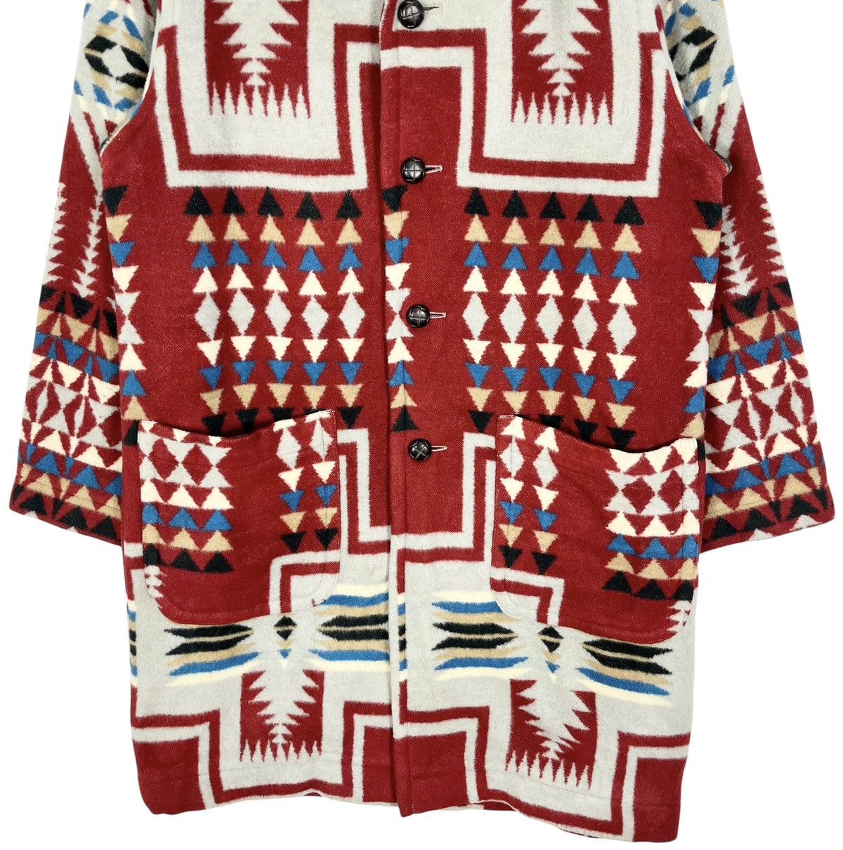 Native Bummers Outdoor Navajo Wool Hoodie Coat Size M / US 6-8 / IT 42-44 - 3 Thumbnail