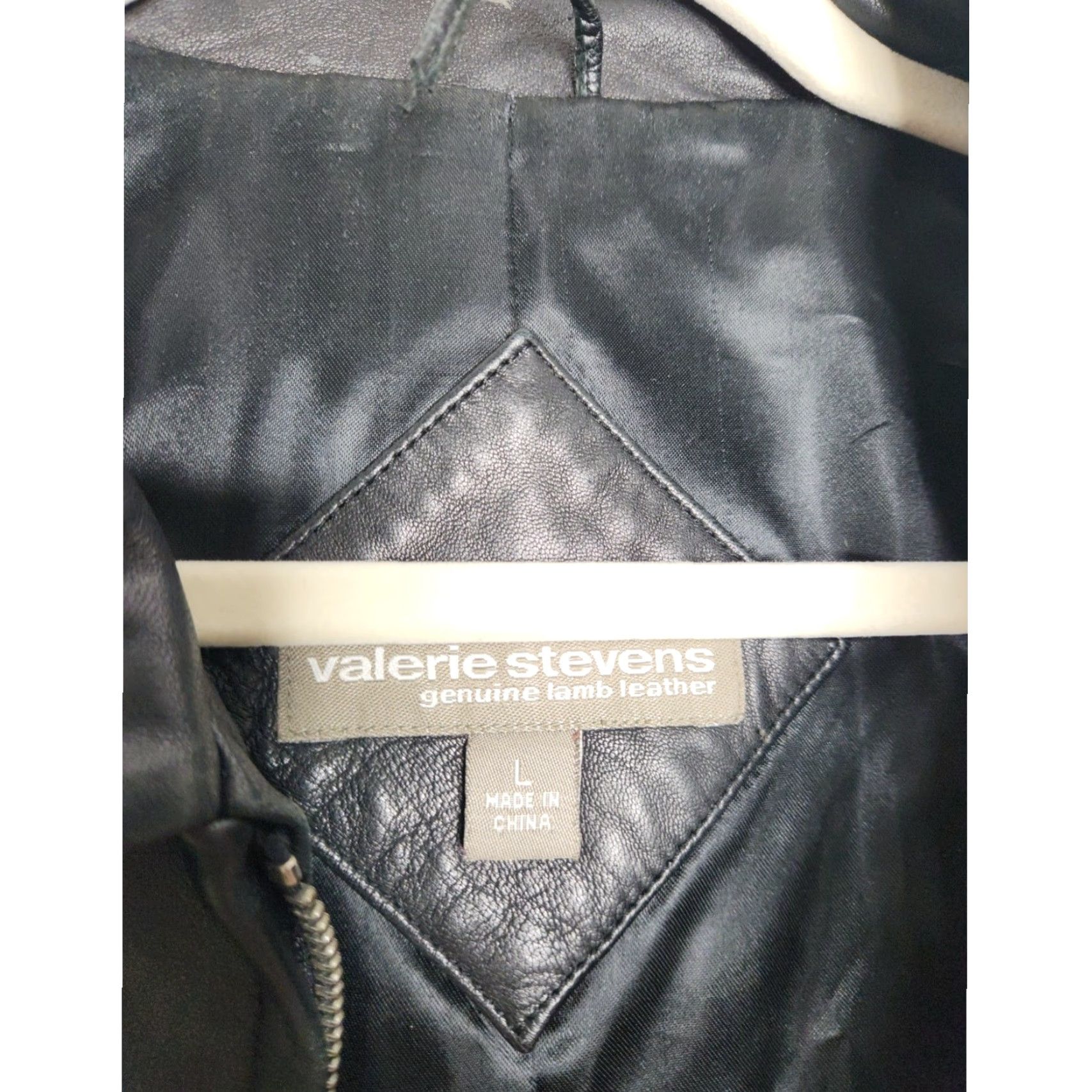 Vintage VINTAGE Valerie Stevens Leather Jacket Womens Large Biker HD Black Zip Jacket L Womens Leather Jacket Size L / US 10 / IT 46 - 4 Thumbnail