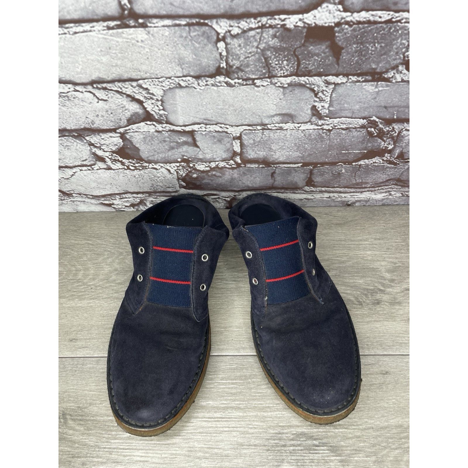 Band Of Outsiders Band of Outsiders Blue Suede Leather Gum Soles Mule Shoes Wo Size US 9.5 / IT 39.5 - 2 Thumbnail