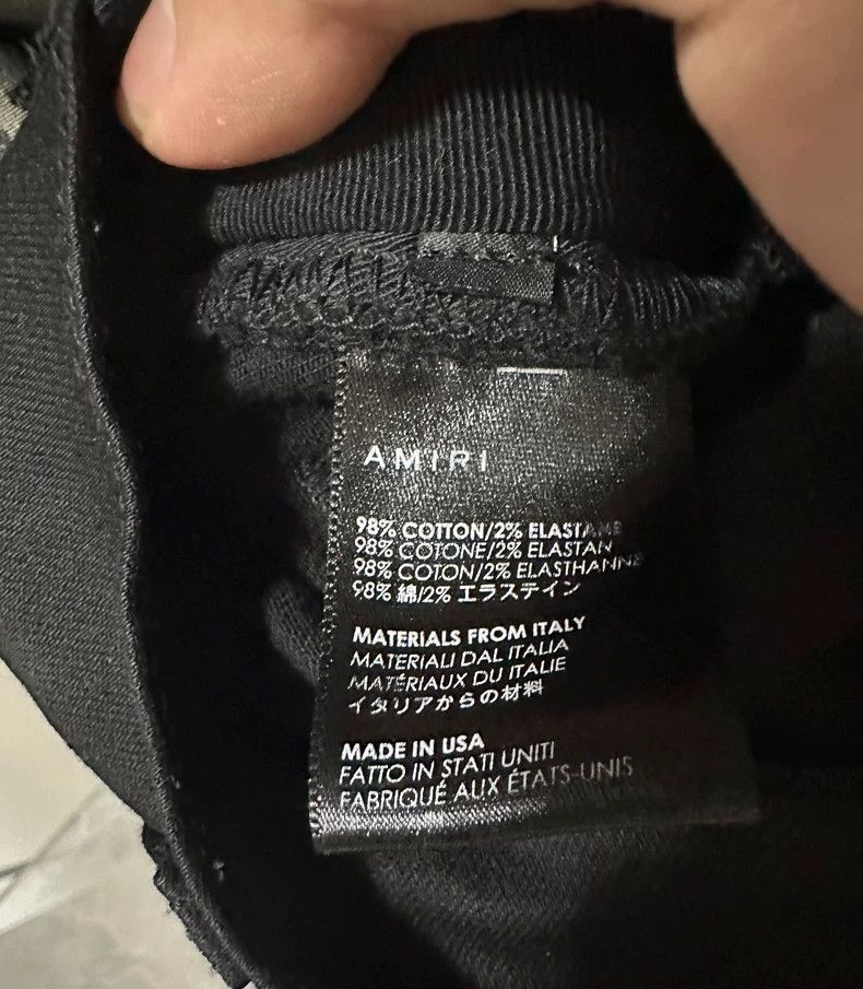 Amiri Amiri Black Destroyed Jeans Size US 31 - 2 Thumbnail
