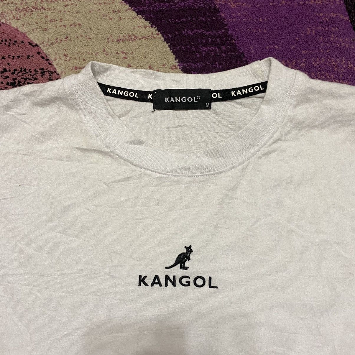 Kangol × Vintage Vintage Kangol Logo Sleeve Tshirt Size US M / EU 48-50 / 2 - 3 Thumbnail