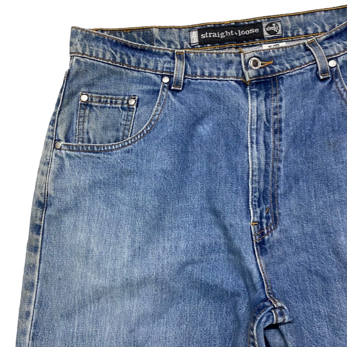 Levi's Vintage 90s Levis Silvertab Straight+Loose Denim Jeans Size US 36 / EU 52 - 4 Thumbnail