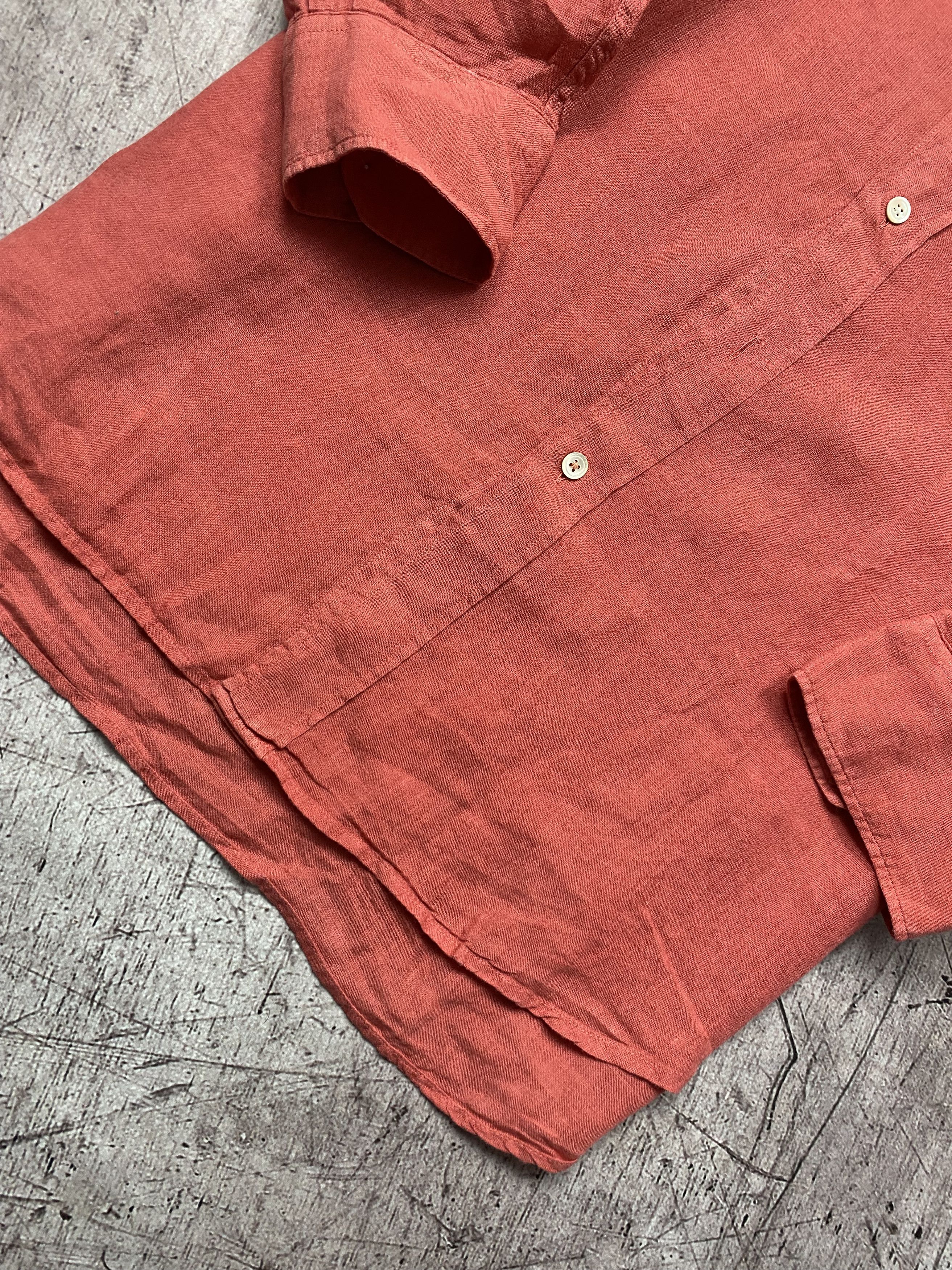 Hartford × Vintage Hartford Vintage Mens Linen Long Sleeve Shirt Size US XXL / EU 58 / 5 - 3 Thumbnail