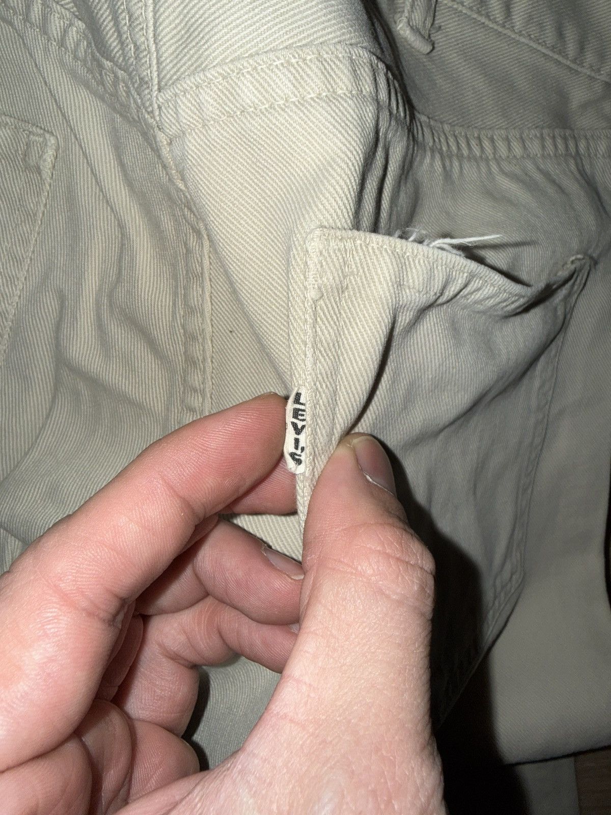 Levi's Vintage 60’s Big E Levi’s White Tab Bell Bottom Denim Jeans Size US 32 / EU 48 - 10 Thumbnail