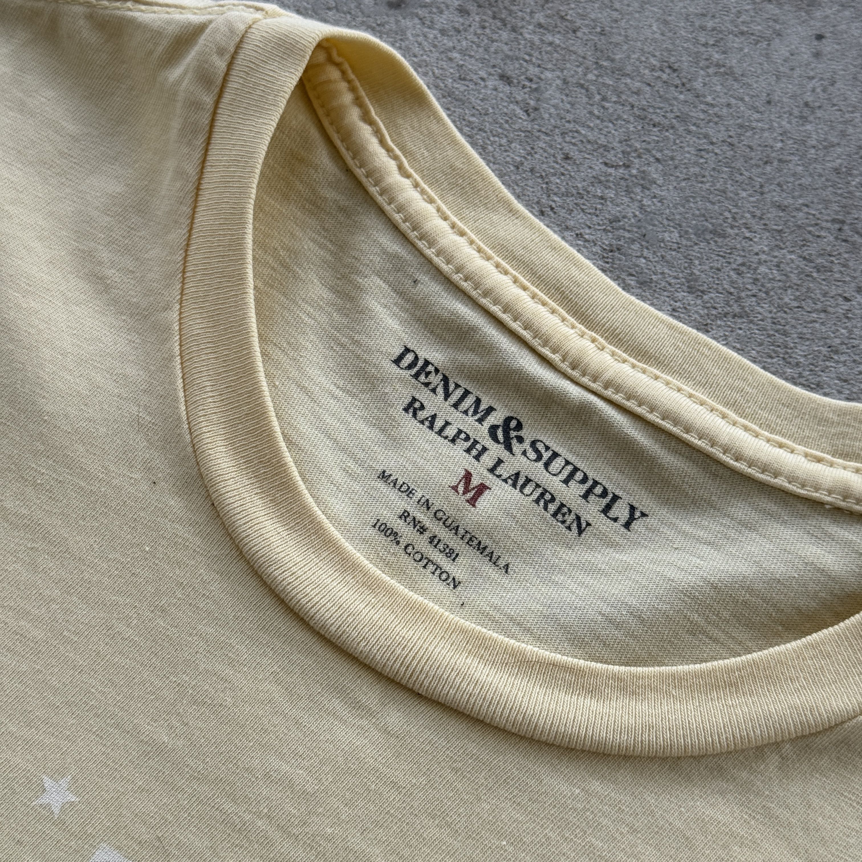 Denim & Supply Ralph Lauren Denim Supply Ralph Lauren American Flag Graphic Tee Yellow M Size US M / EU 48-50 / 2 - 4 Thumbnail