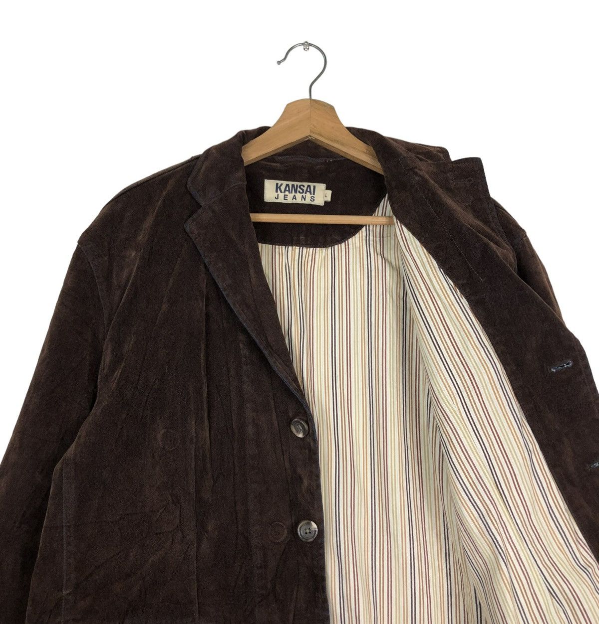 Japanese Brand 🔥VINTAGE CHORE VELVET WORK JACKET KANSAI JEANS BLANKET Size US L / EU 52-54 / 3 - 12 Thumbnail
