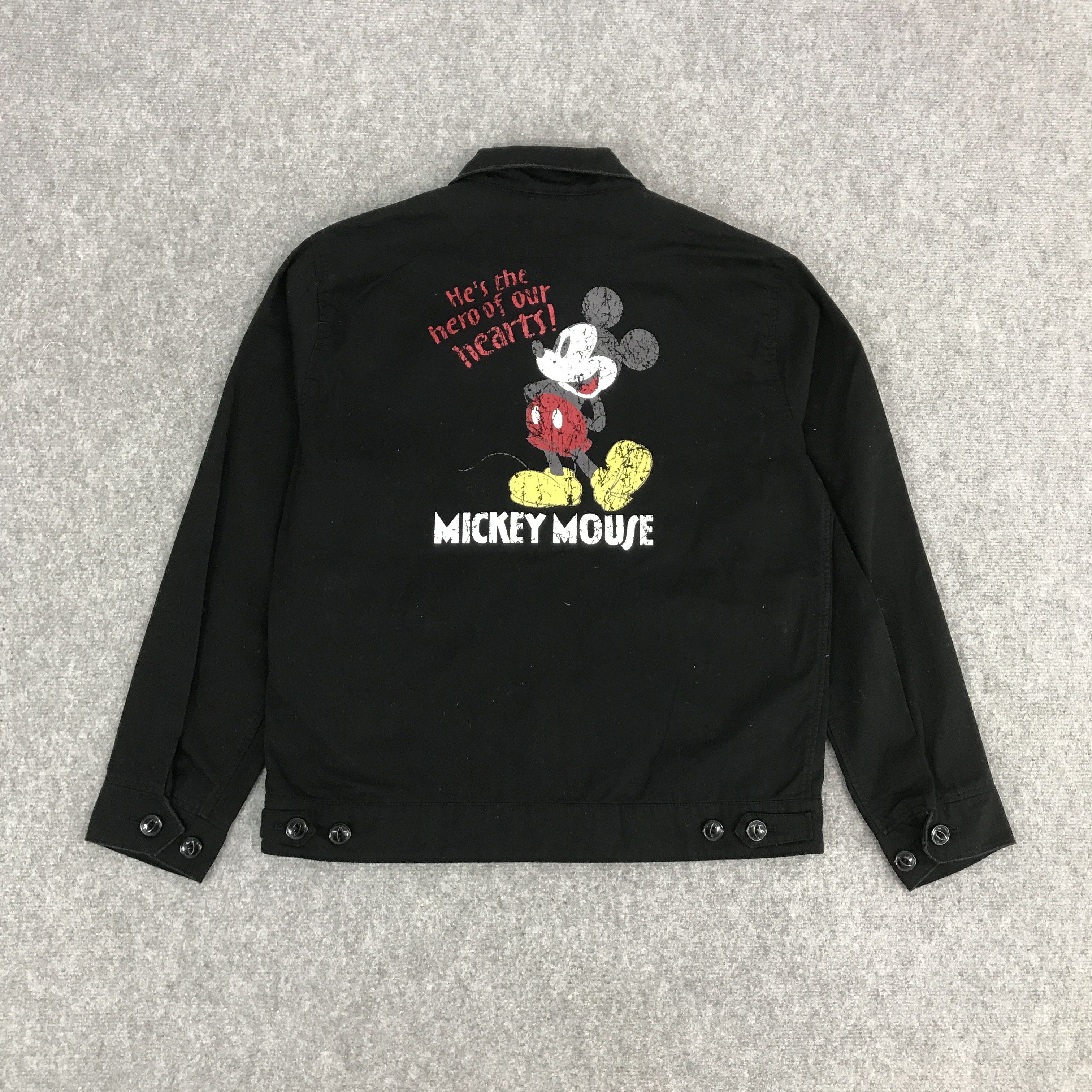 Disney × Japanese Brand MICKEY MOUSE BLACK ZIPPER JACKET Size US L / EU 52-54 / 3 - 1 Thumbnail