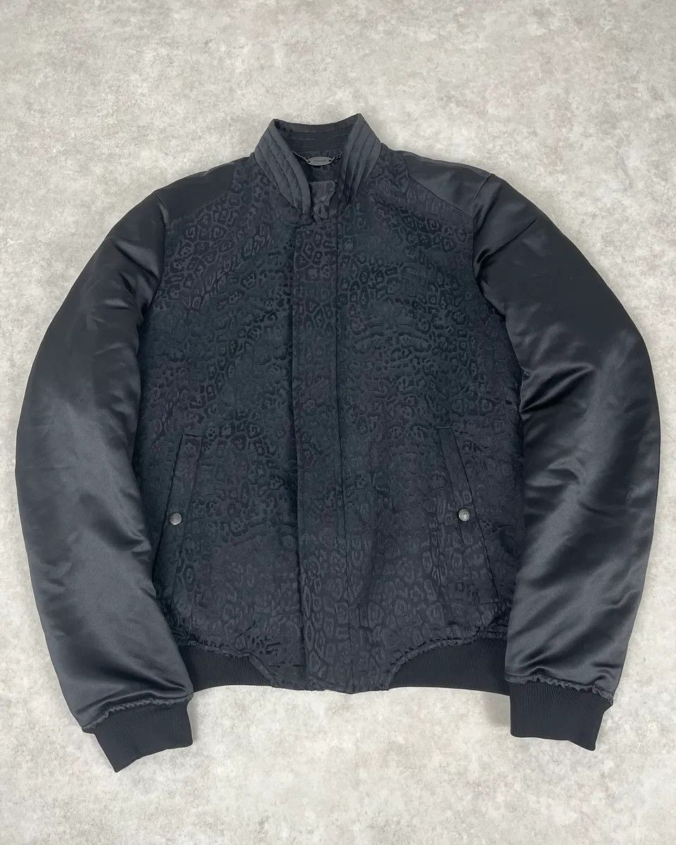 Just Cavalli AW2018 Cavalli Black Leopard Nylon Bomber Jacket Size US M / EU 48-50 / 2 - 1 Thumbnail