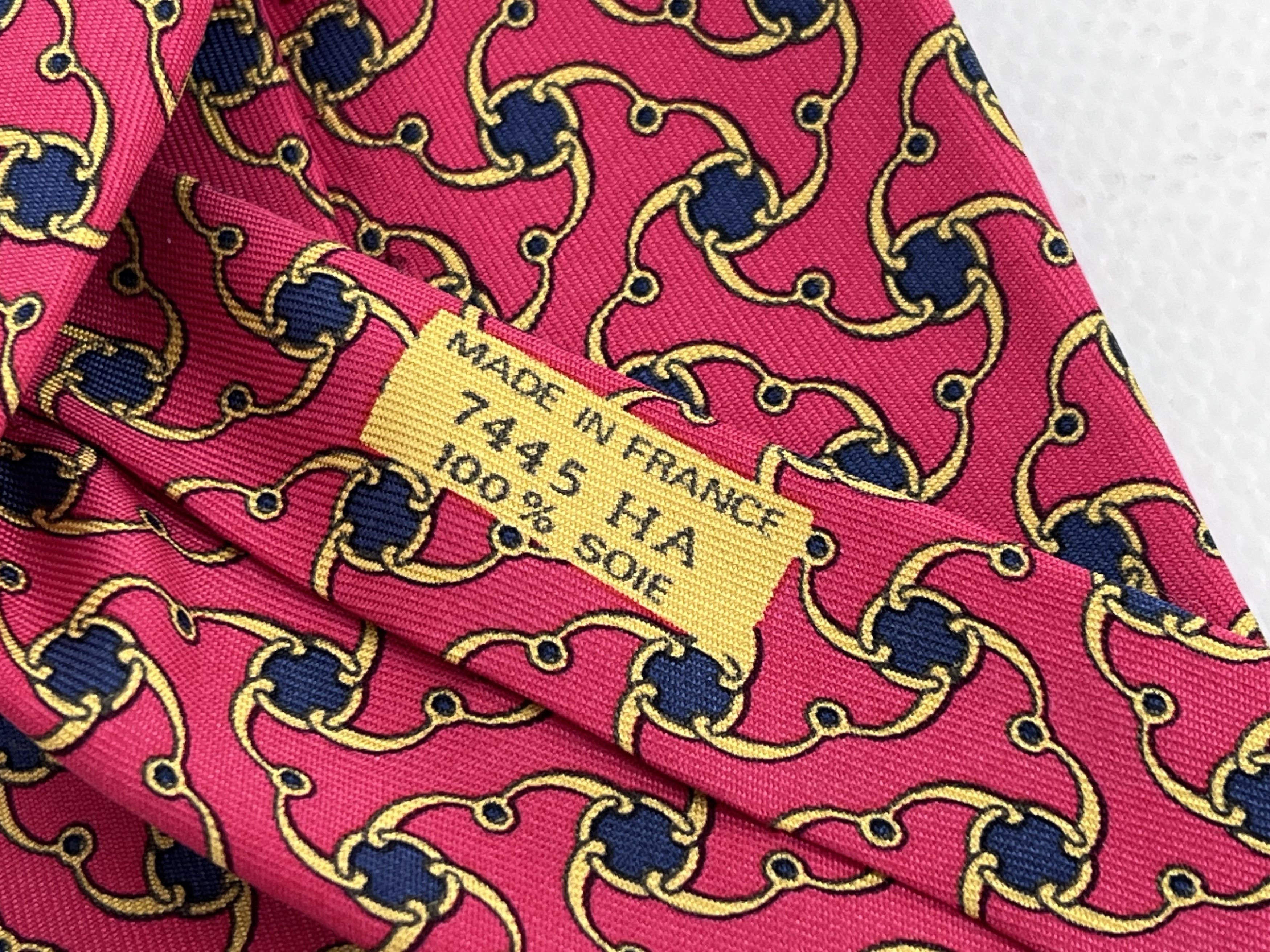 Hermes HERMES PARIS 7445 HA 100% SILK GEOMETRICAL NECK TIE Size ONE SIZE - 6 Thumbnail