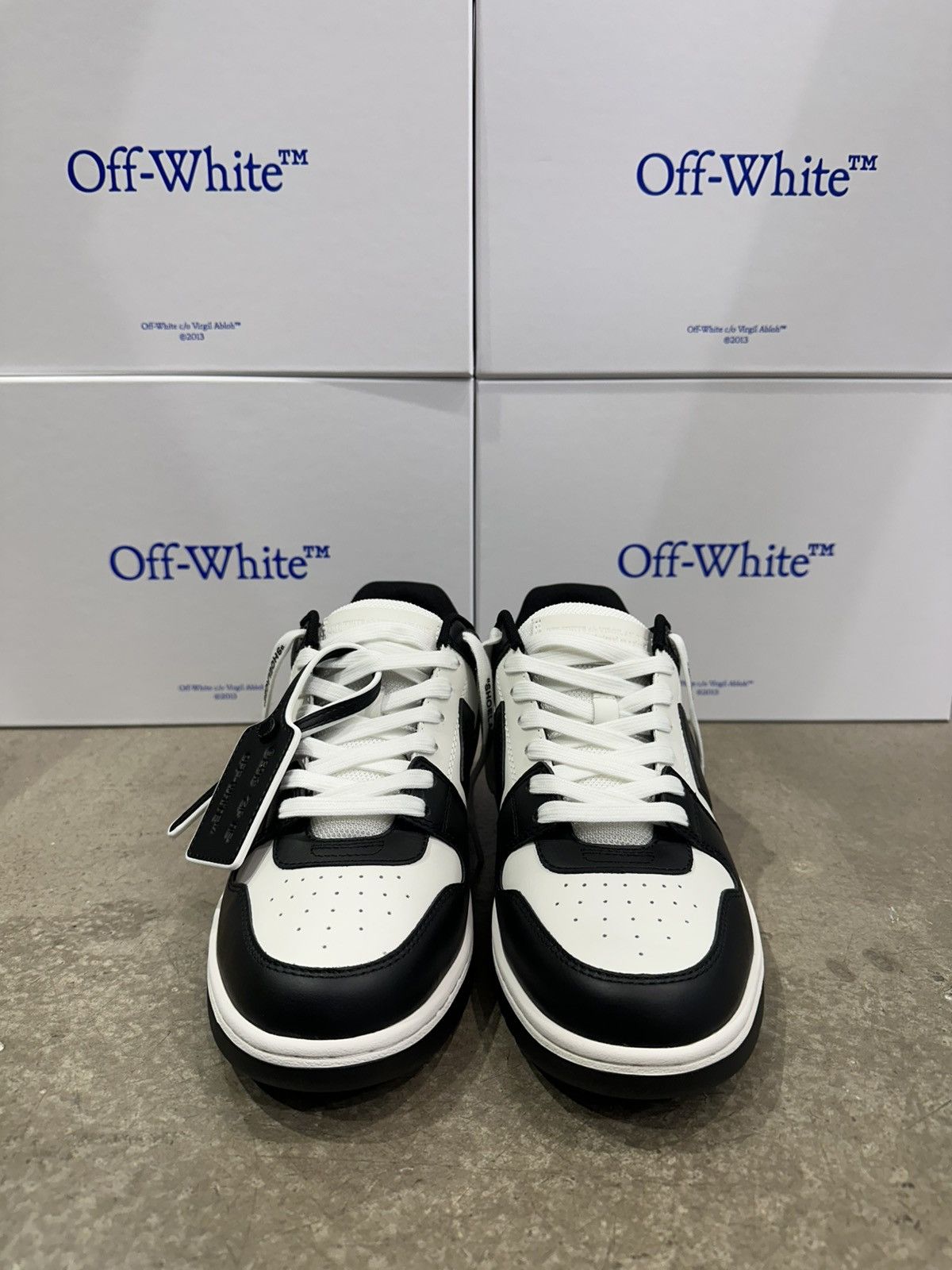 Off-White OFF-WHITE - Out of Office White Black Sneakers Size US 7 / EU 40 - 2 Thumbnail