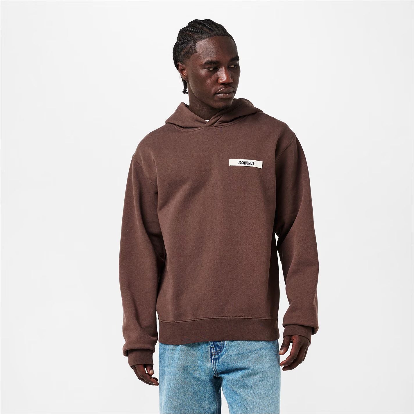 Jacquemus o1g2r1mq0426 Gros Grain Hoodie in Brown Size US XL / EU 56 / 4 - 3 Thumbnail