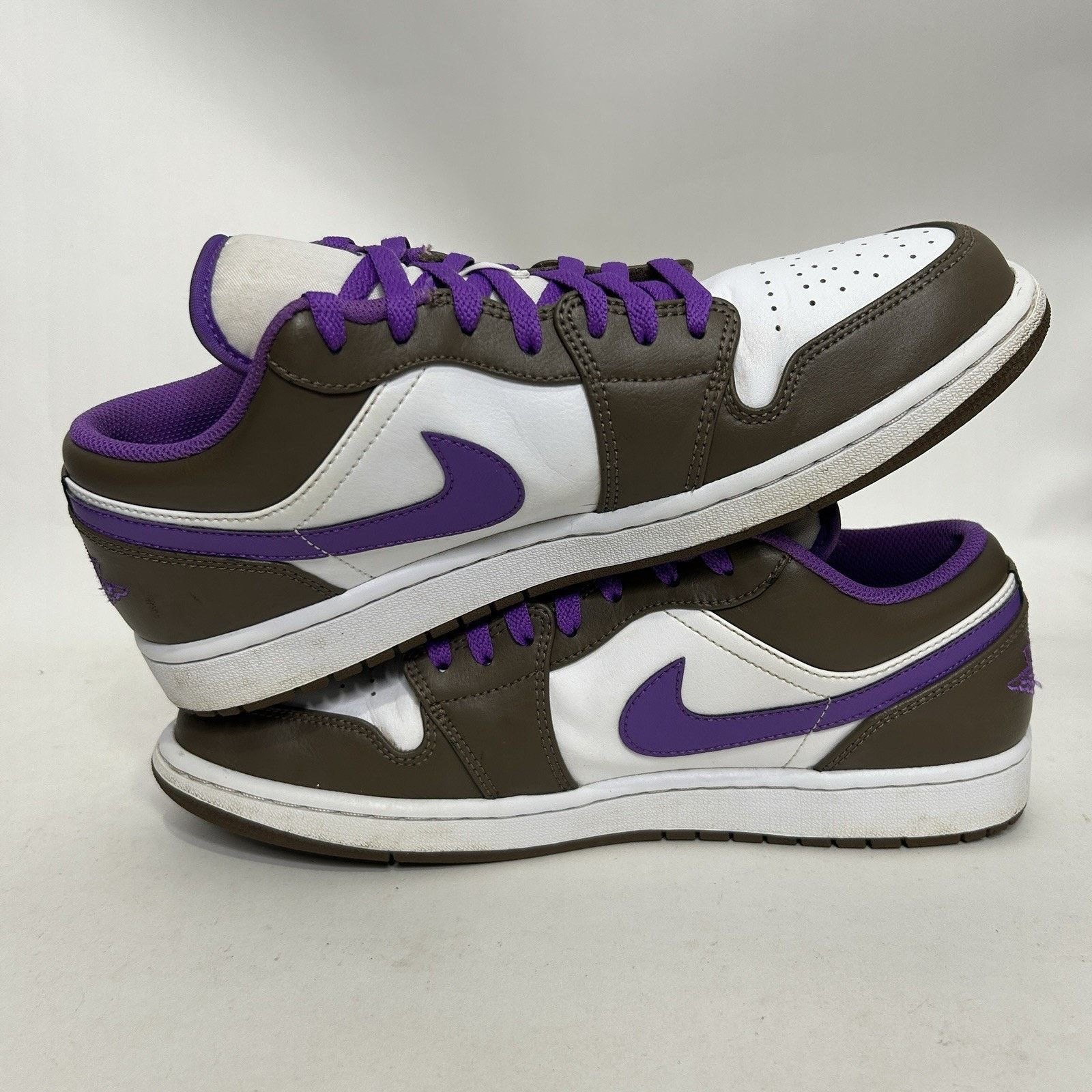 Jordan Brand Nike Air Jordan 1 Low Retro “Purple Mocha/Palomino Berry” Size US 11 / EU 44 - 3 Thumbnail