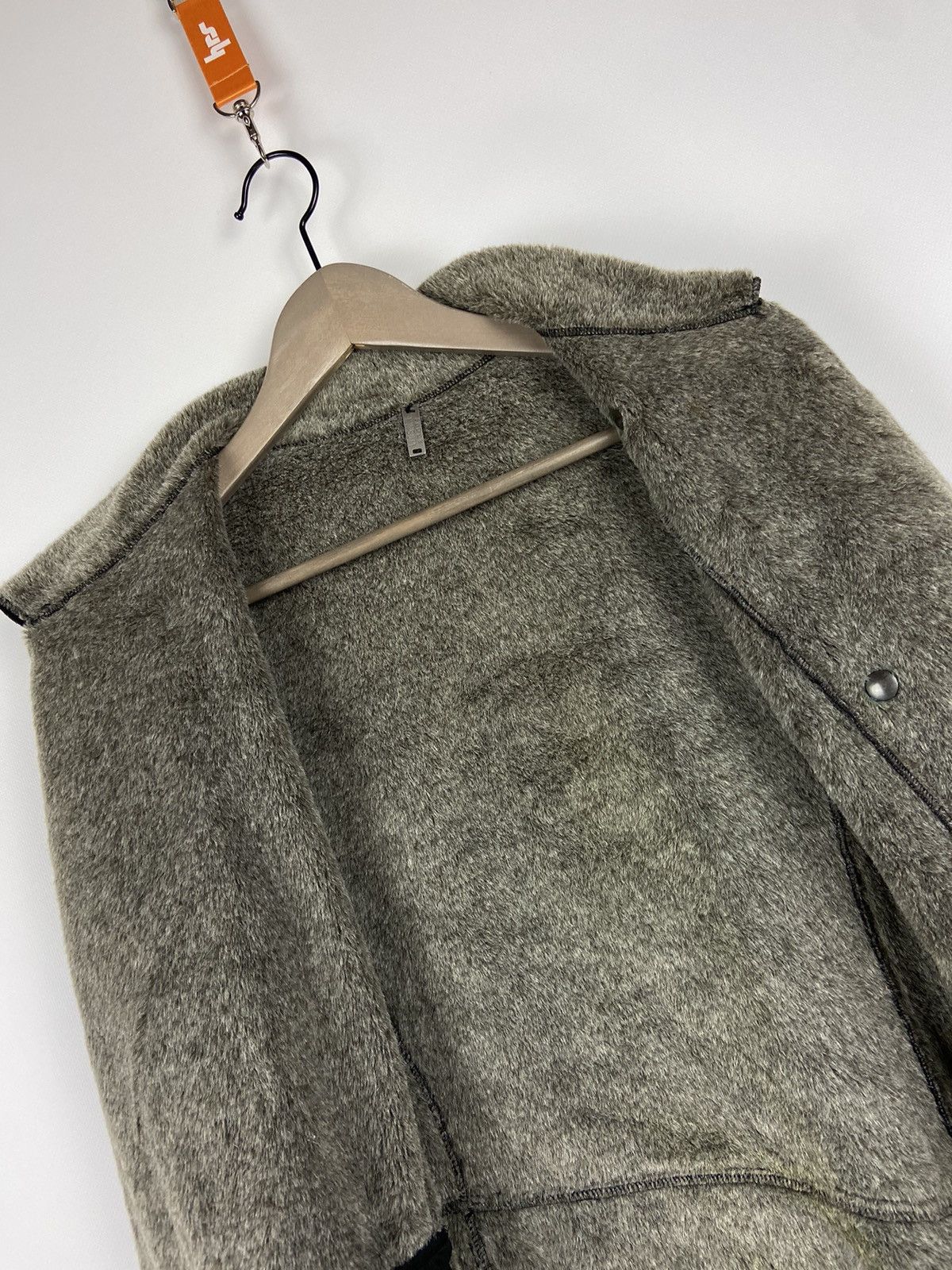 Vintage Vintage Versace Sport Black Micro Suede Faux Fur Lined Coat Size S / US 4 / IT 40 - 22 Thumbnail
