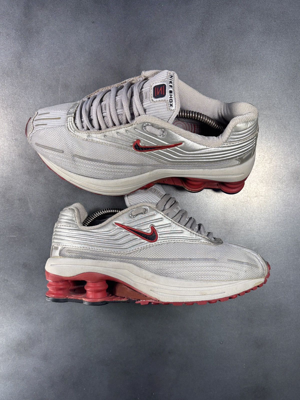 Nike 2002 Nike Shox D Running Shoes 2000s Vintage Nike Rare Y2K Size US 8.5 / IT 38.5 - 2 Thumbnail