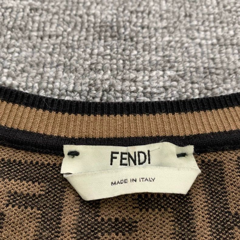 Fendi Fendi Brown double F old flower full print knitted short s Size US XS / EU 42 / 0 - 5 Thumbnail