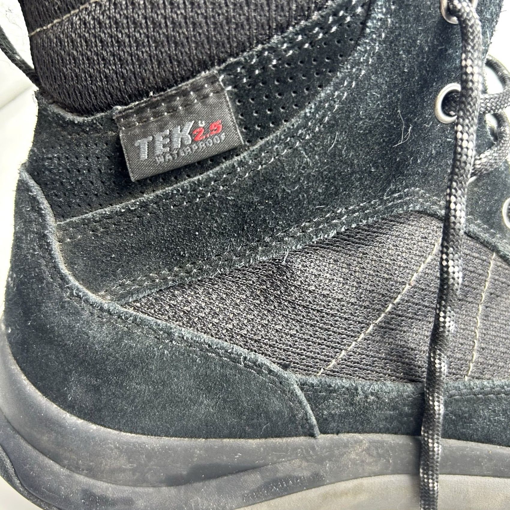 Vintage LL Bean Hiking Boots Mens 9 M Trail Tek Waterproof Insulated 2.5 Mid Lace Black Size US 11 / EU 44 - 6 Thumbnail