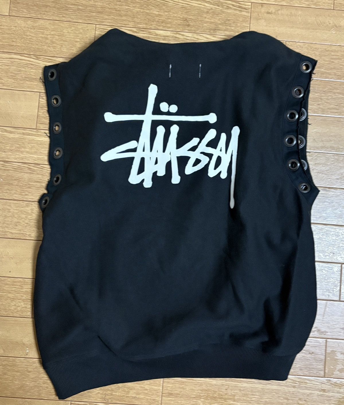 Junya Watanabe eYe Junya Watanabe MAN x Stussy Eyelet Sleeveless Hoodie L Size US L / EU 52-54 / 3 - 1 Thumbnail