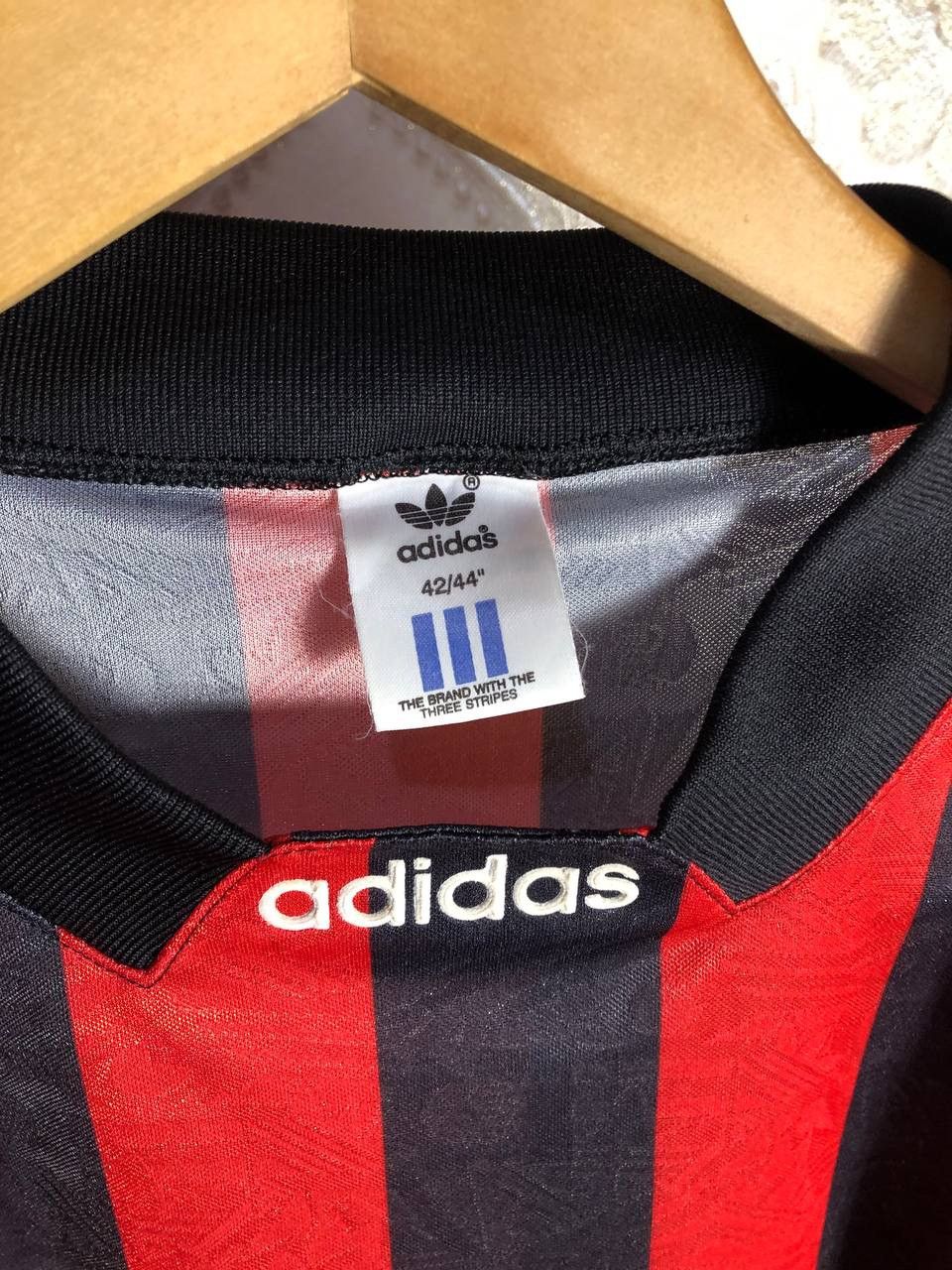 Adidas × Vintage VERY RARE ADIDAS BIG LOGO RETRO SOCCER JERSEY BLOKECORE 90s Size US M / EU 48-50 / 2 - 3 Thumbnail