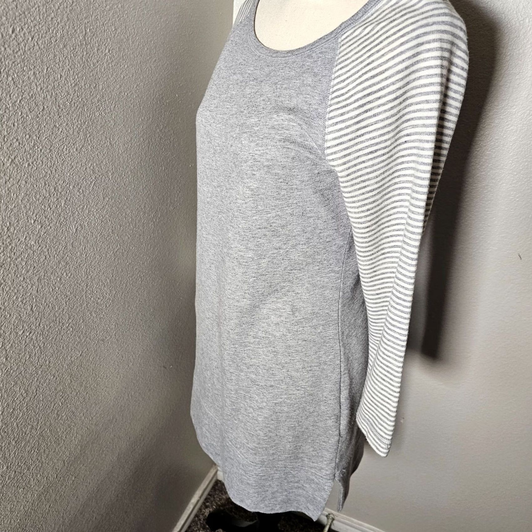 Nautica Nautica Nightie Gown Striped 3/4 Sleeve Gray S Ladies Sleepwear070 Size ONE SIZE - 2 Thumbnail