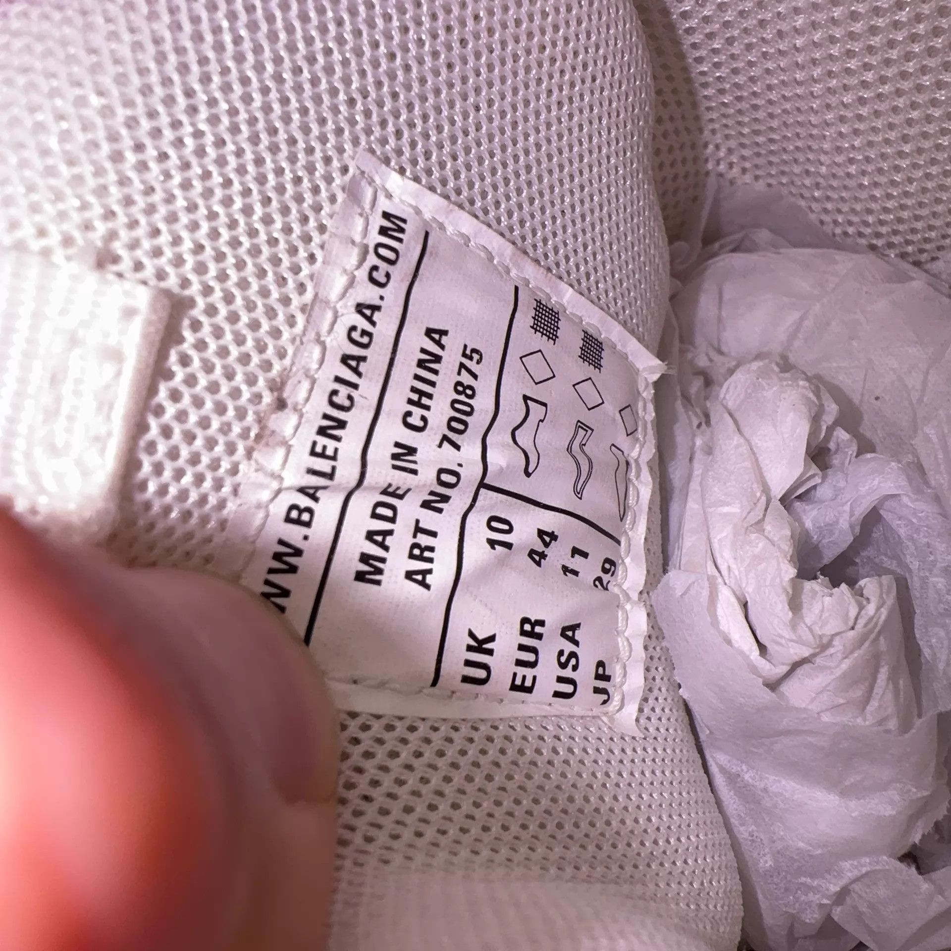 Balenciaga Balenciaga Track 3.0 White Distressed Men's Sneakers Size US 11 / EU 44 - 7 Thumbnail