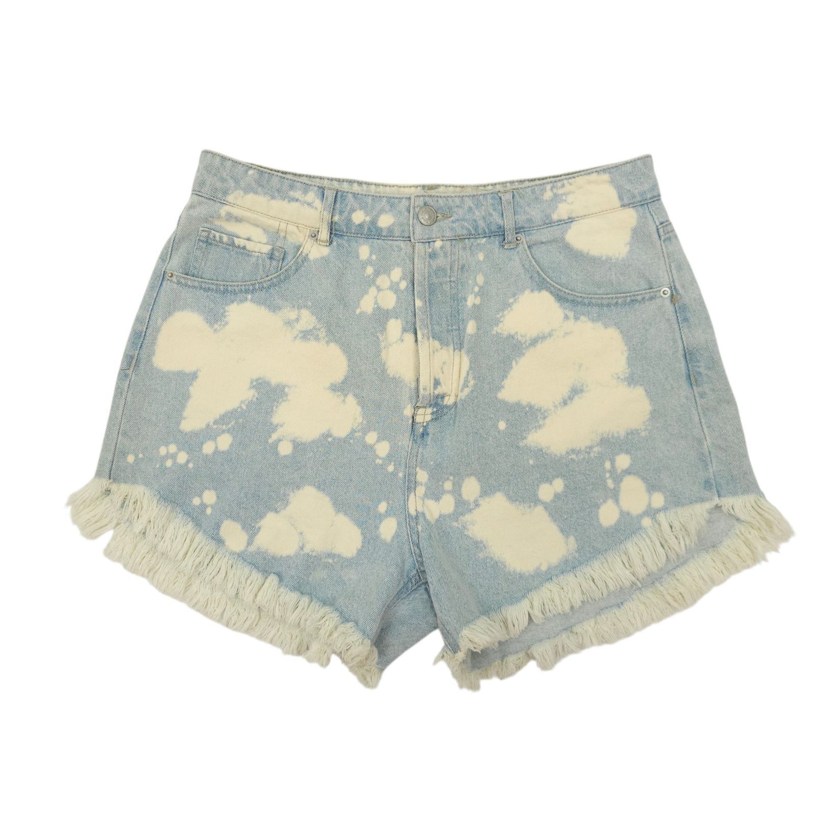 Other Wild Fable Denim Shorts 10 Bleach Dye Festival Grunge High R Size 32" / US 10 / IT 46 - 1 Thumbnail