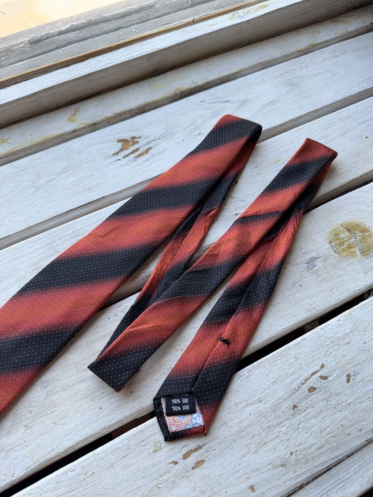 Mercedes-Benz Maybach Designer Tie – Luxury Striped Menswear Accessory Size ONE SIZE - 4 Thumbnail